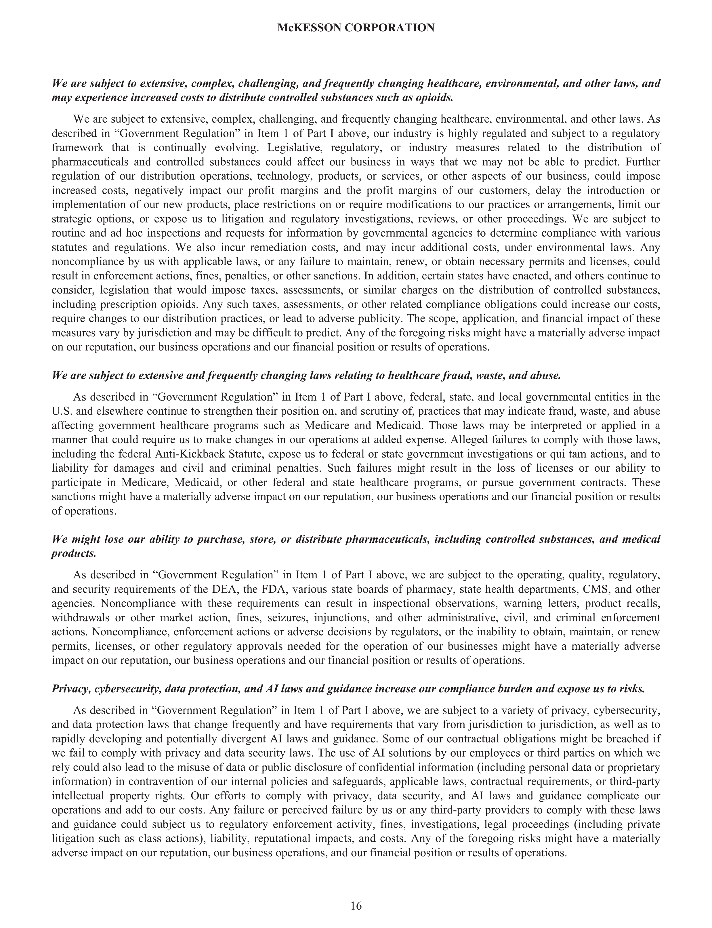 McKesson Annual Report — page 22