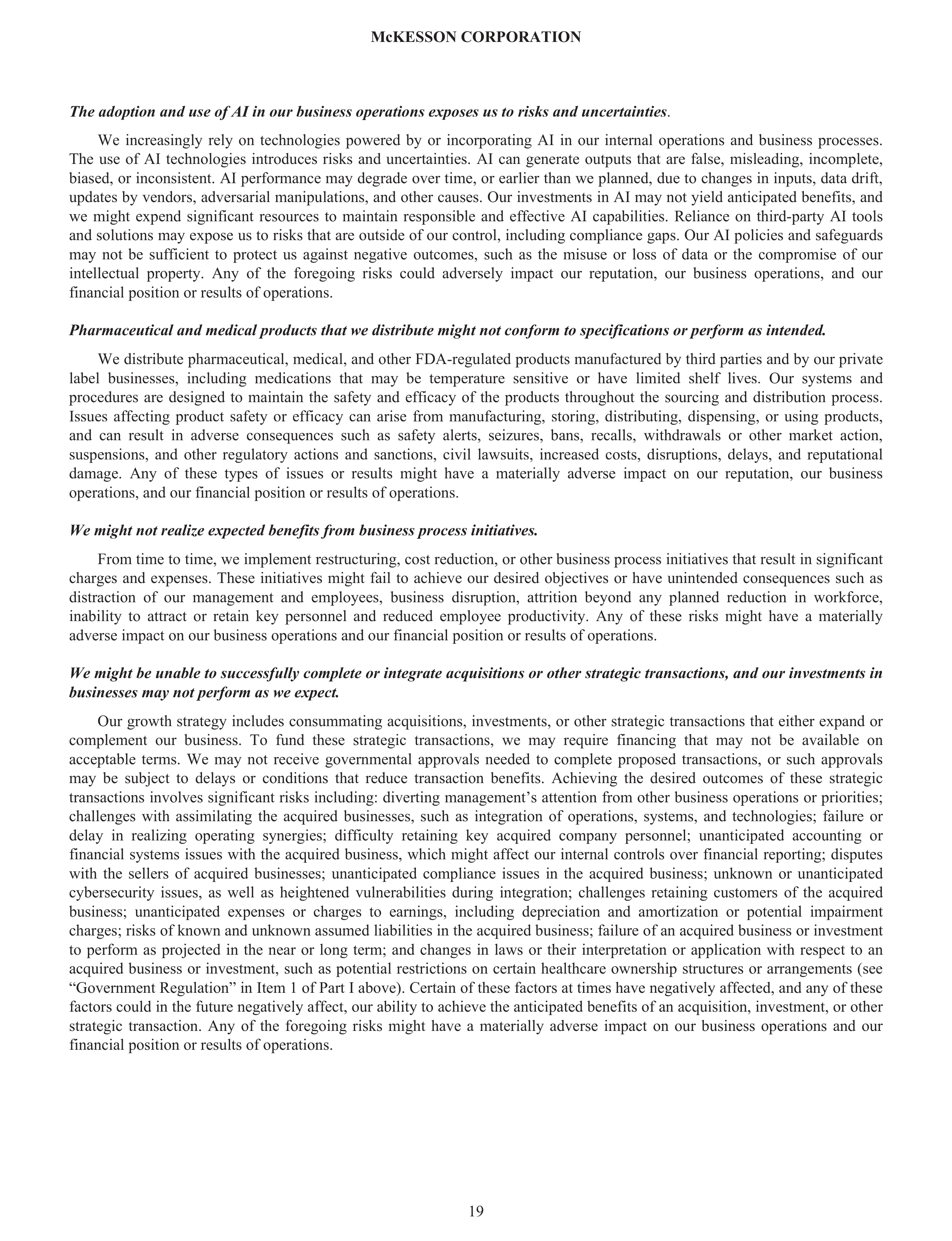 McKesson Annual Report — page 25