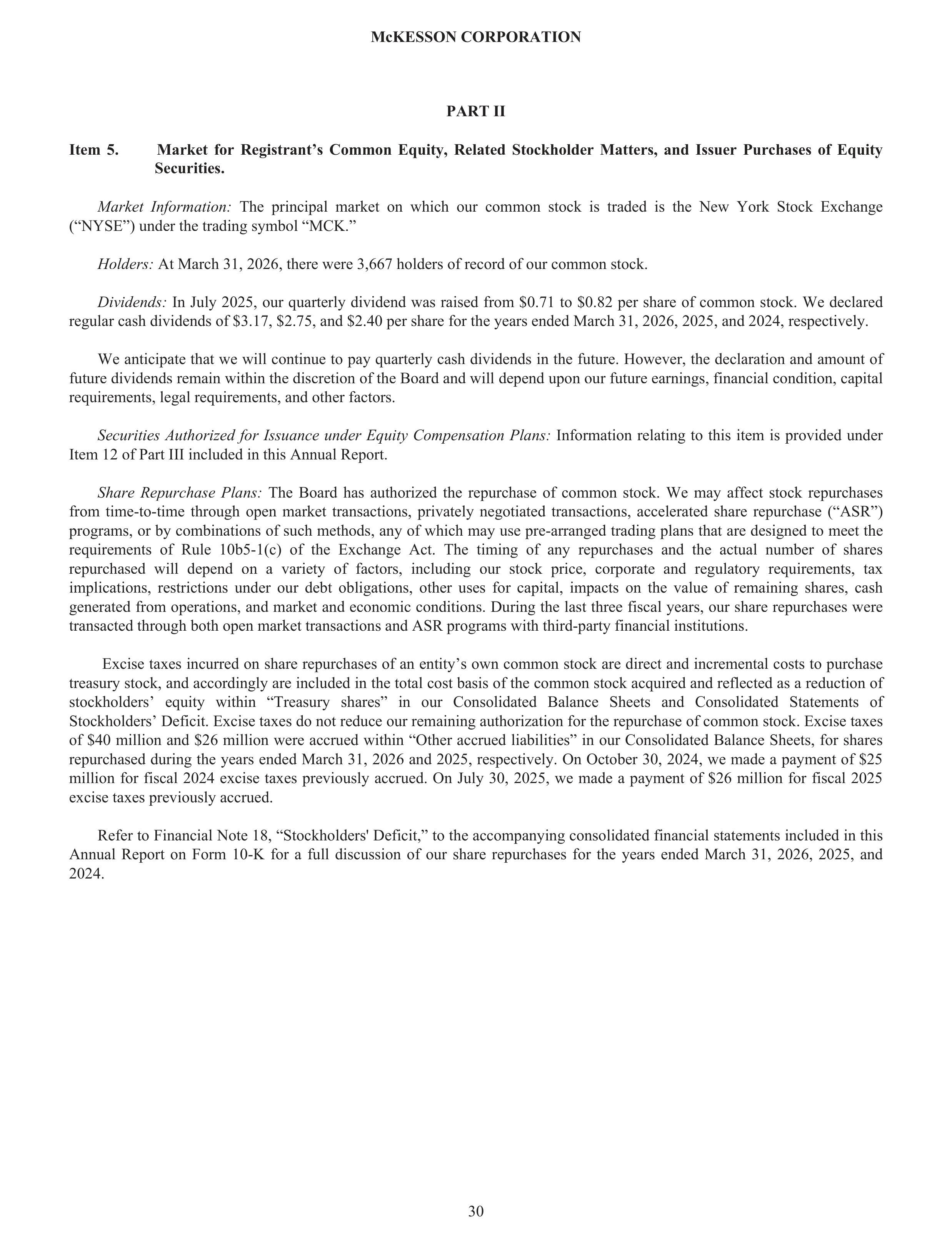 McKesson Annual Report — page 36