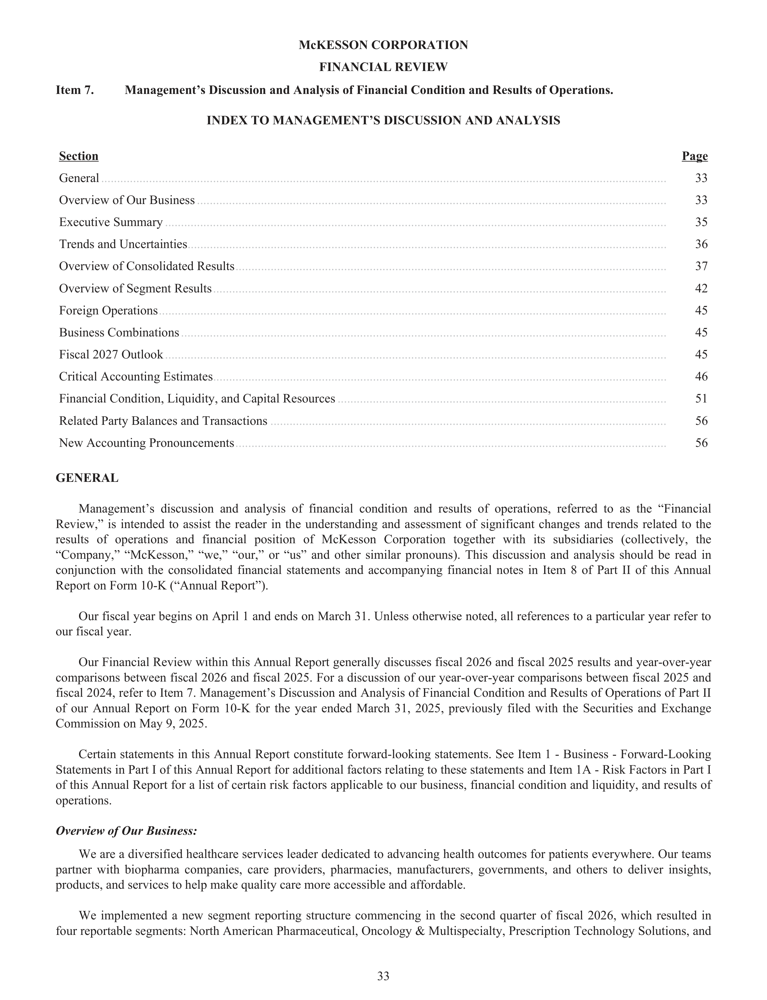 McKesson Annual Report — page 39