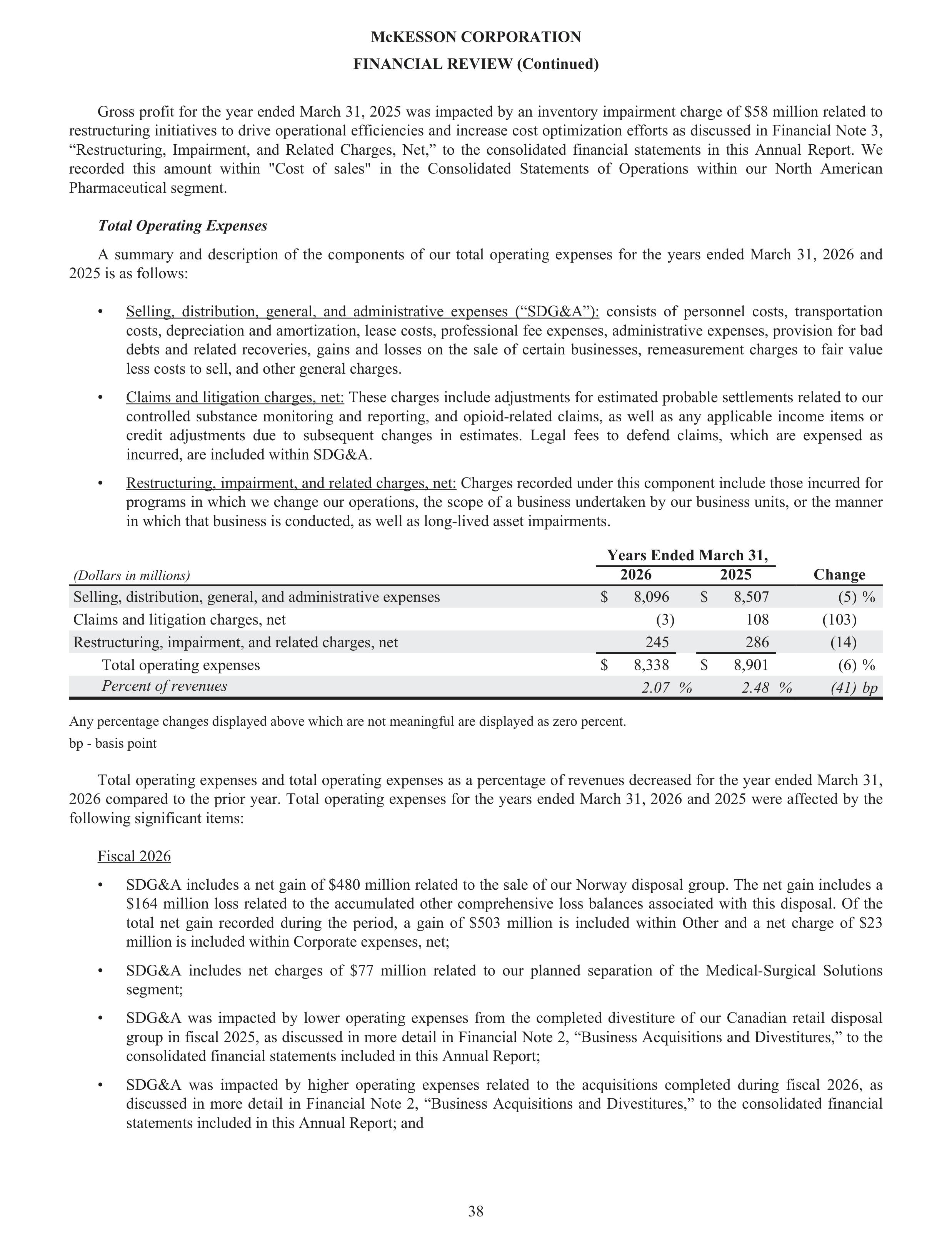 McKesson Annual Report — page 44