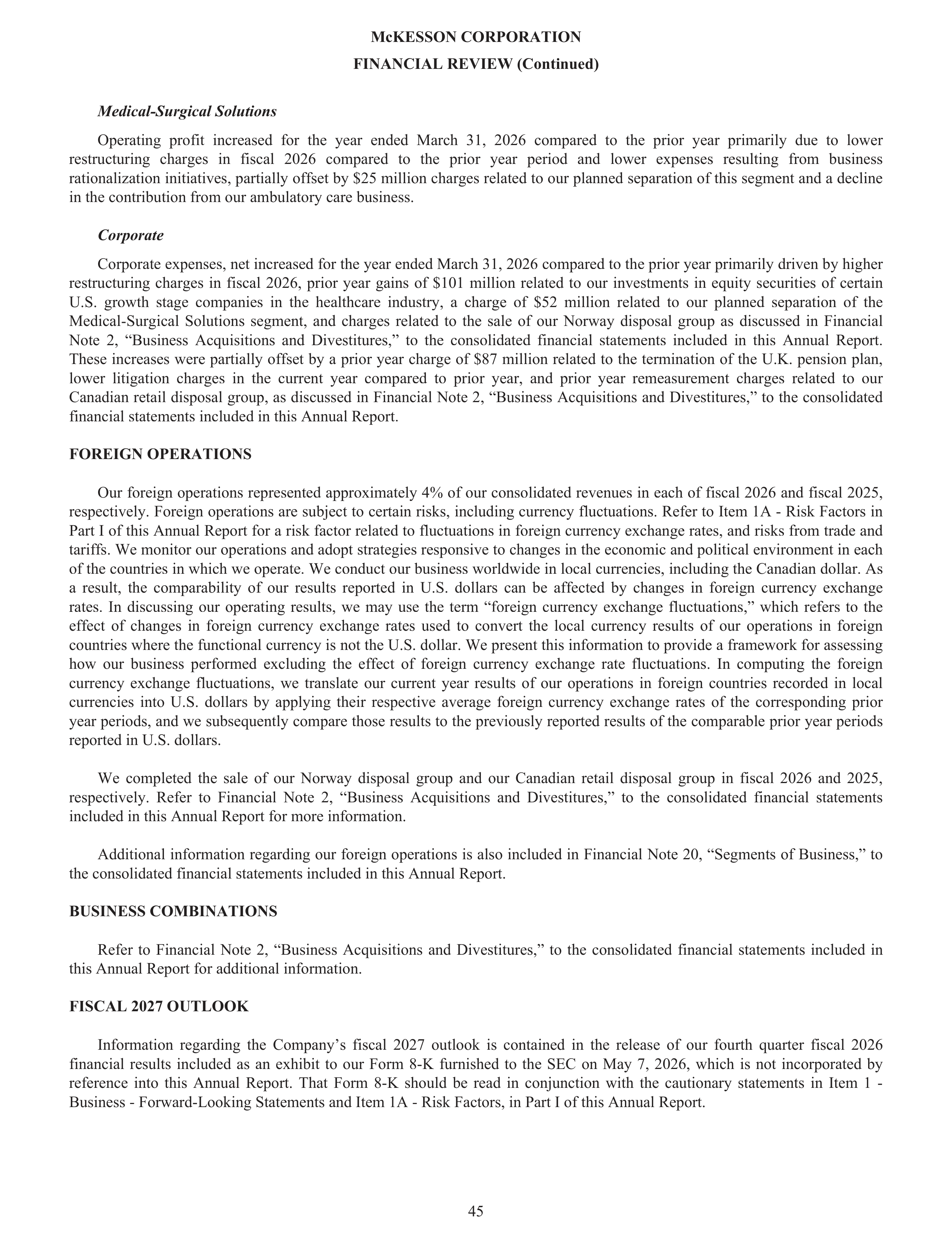 McKesson Annual Report — page 51