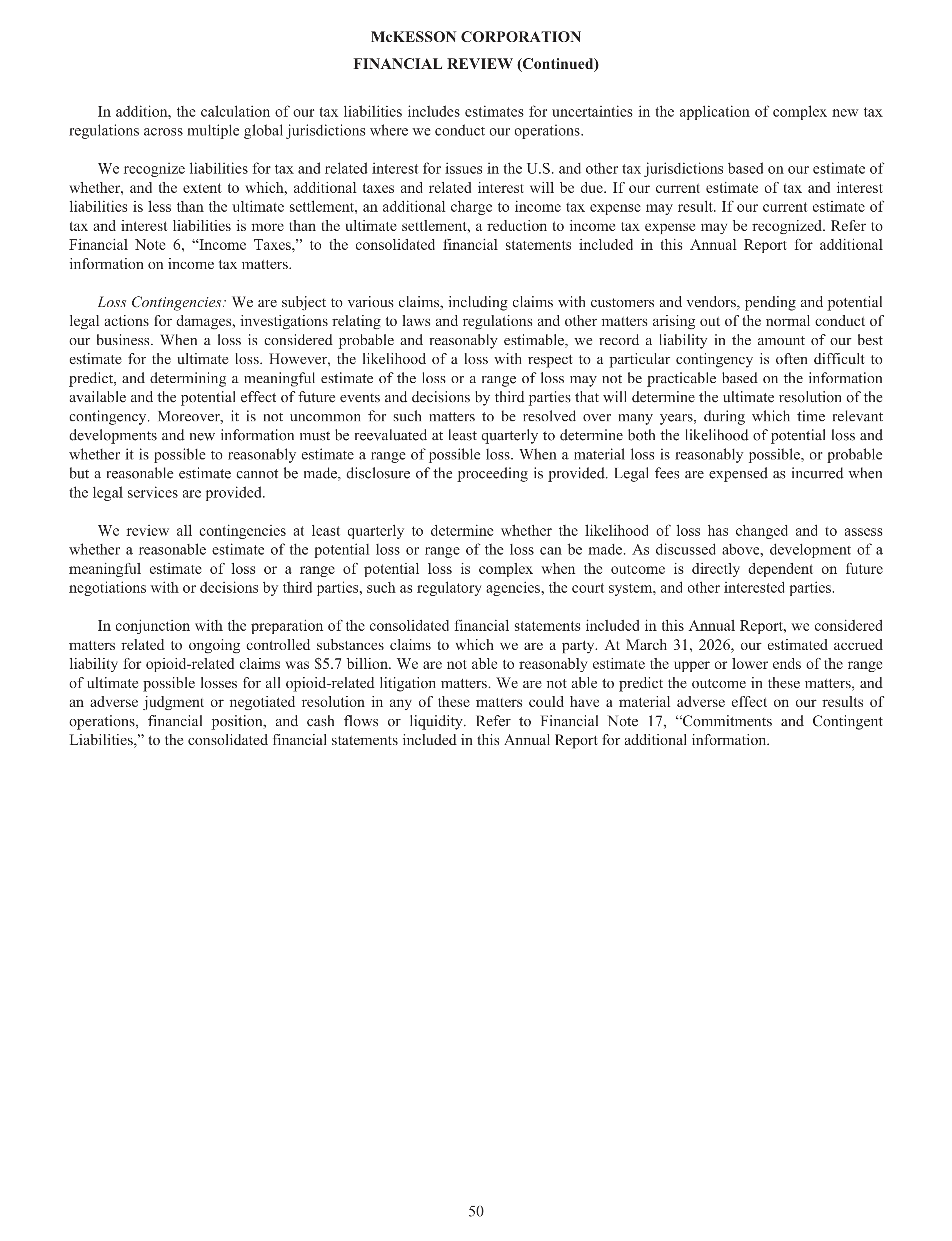 McKesson Annual Report — page 56