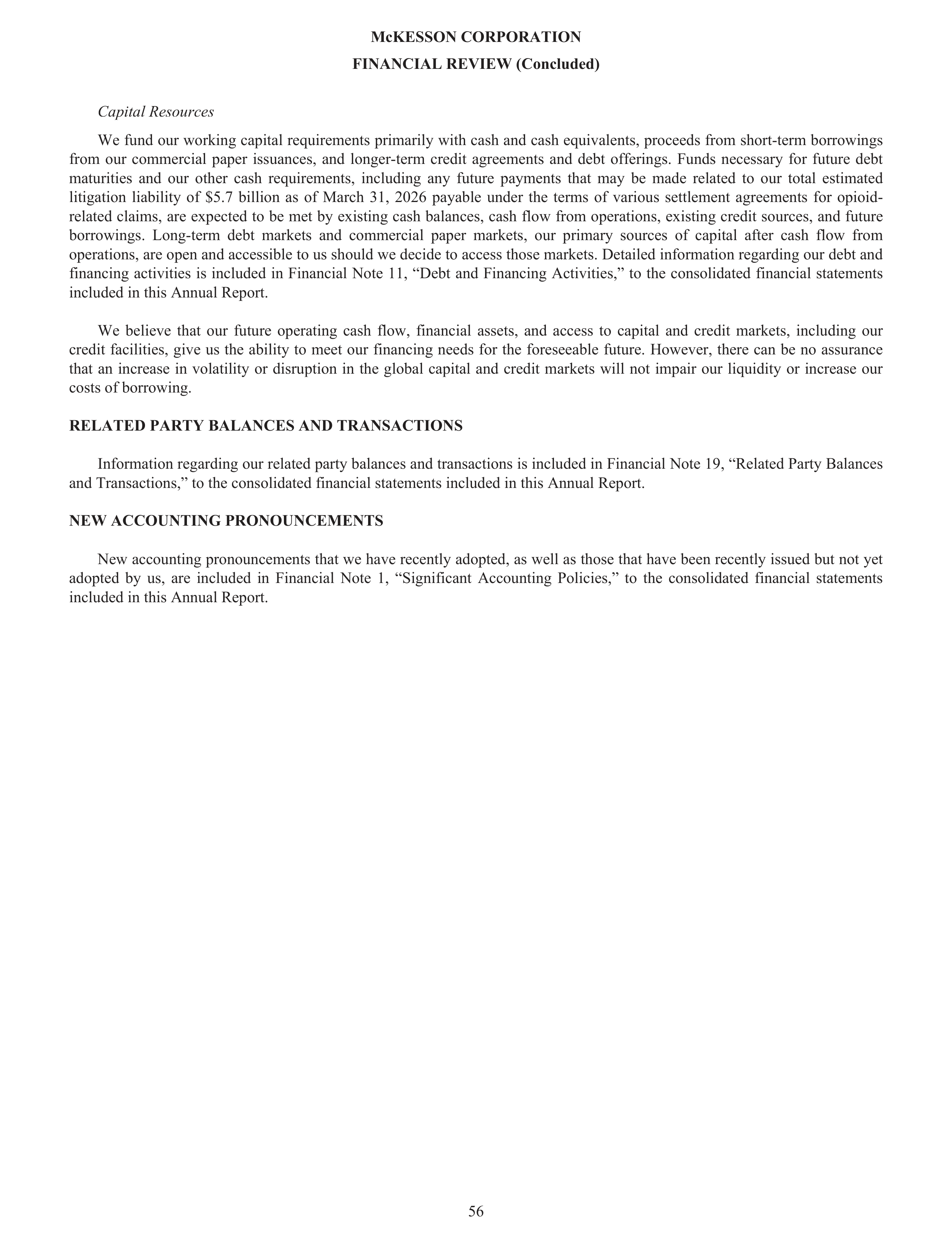 McKesson Annual Report — page 62