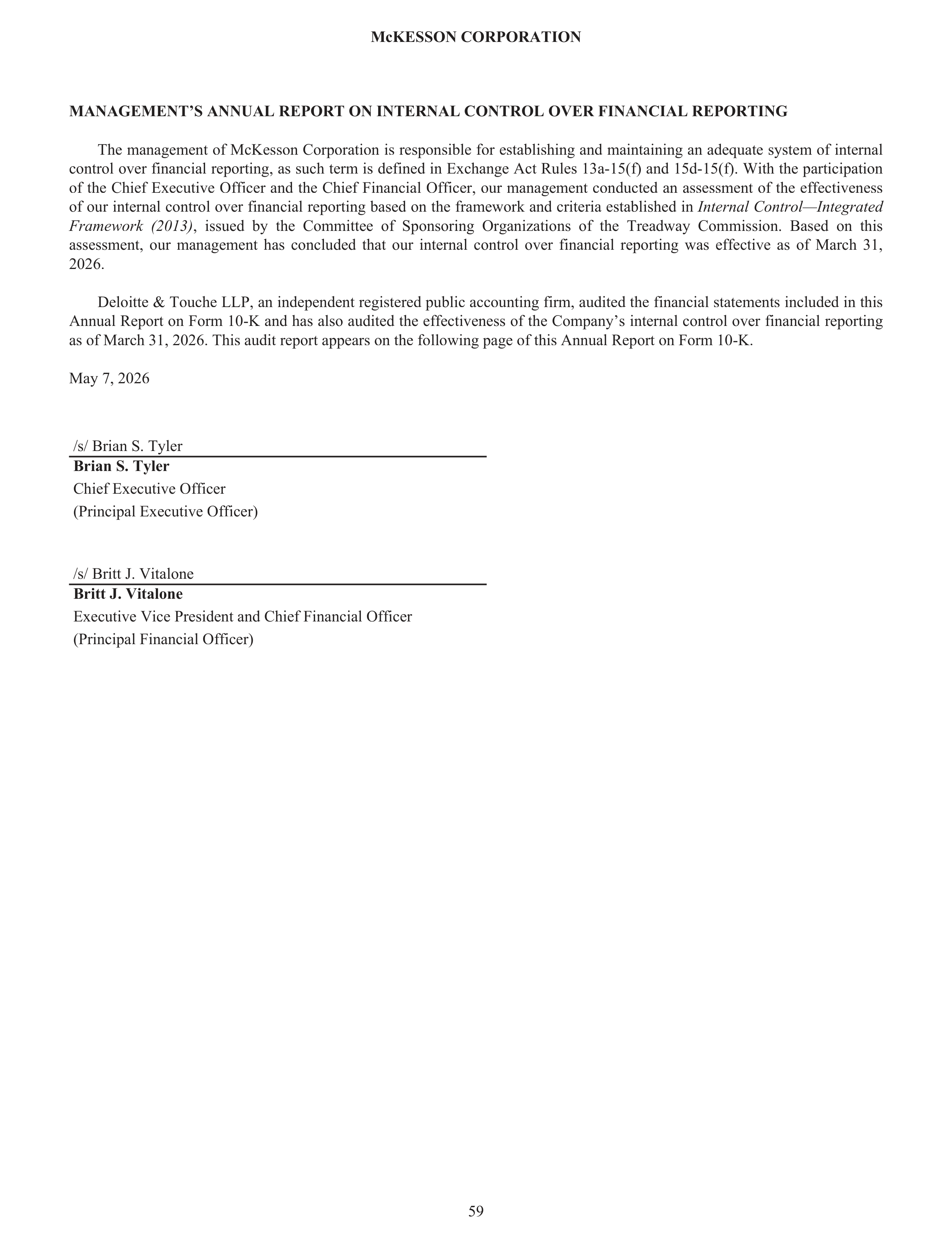 McKesson Annual Report — page 65