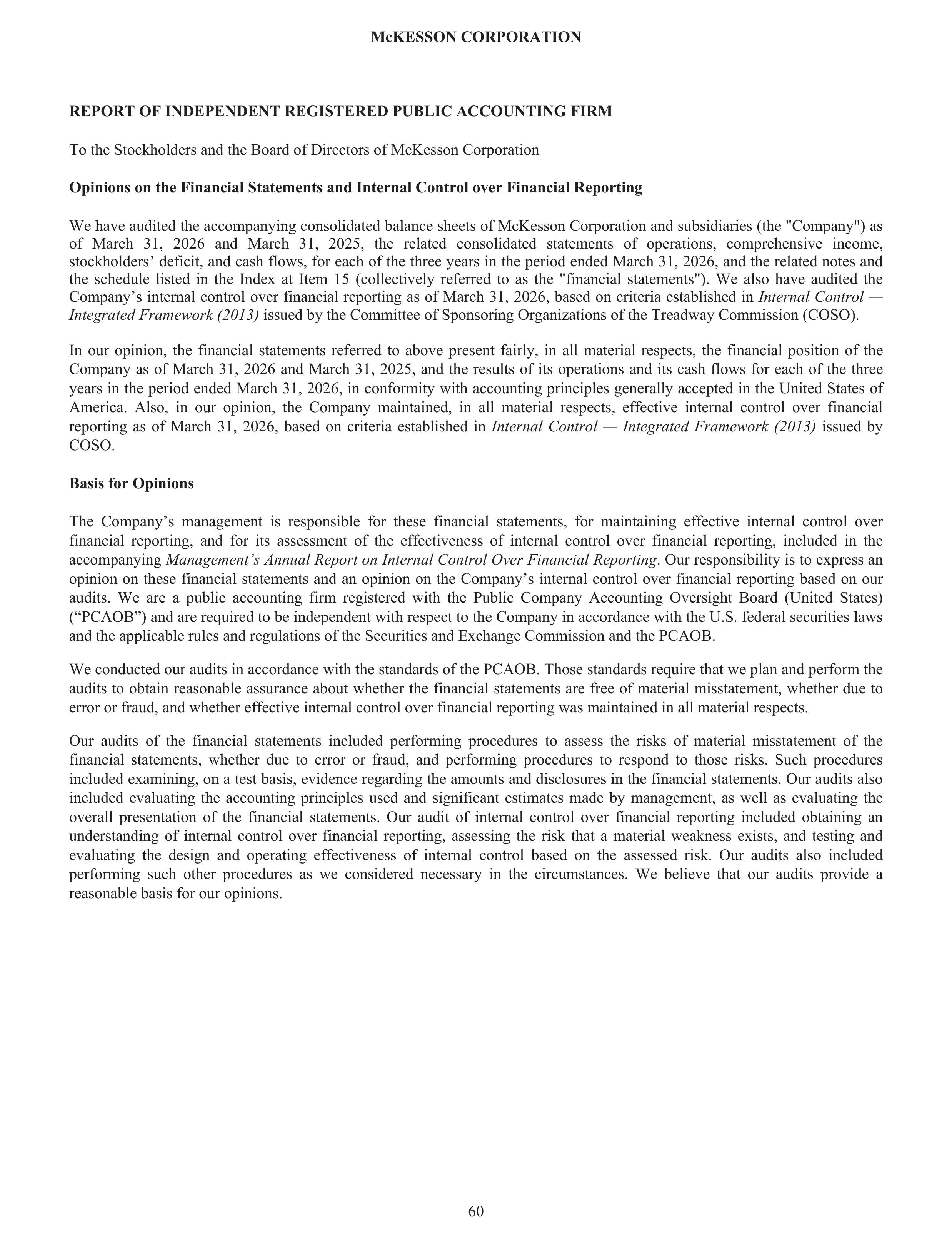 McKesson Annual Report — page 66