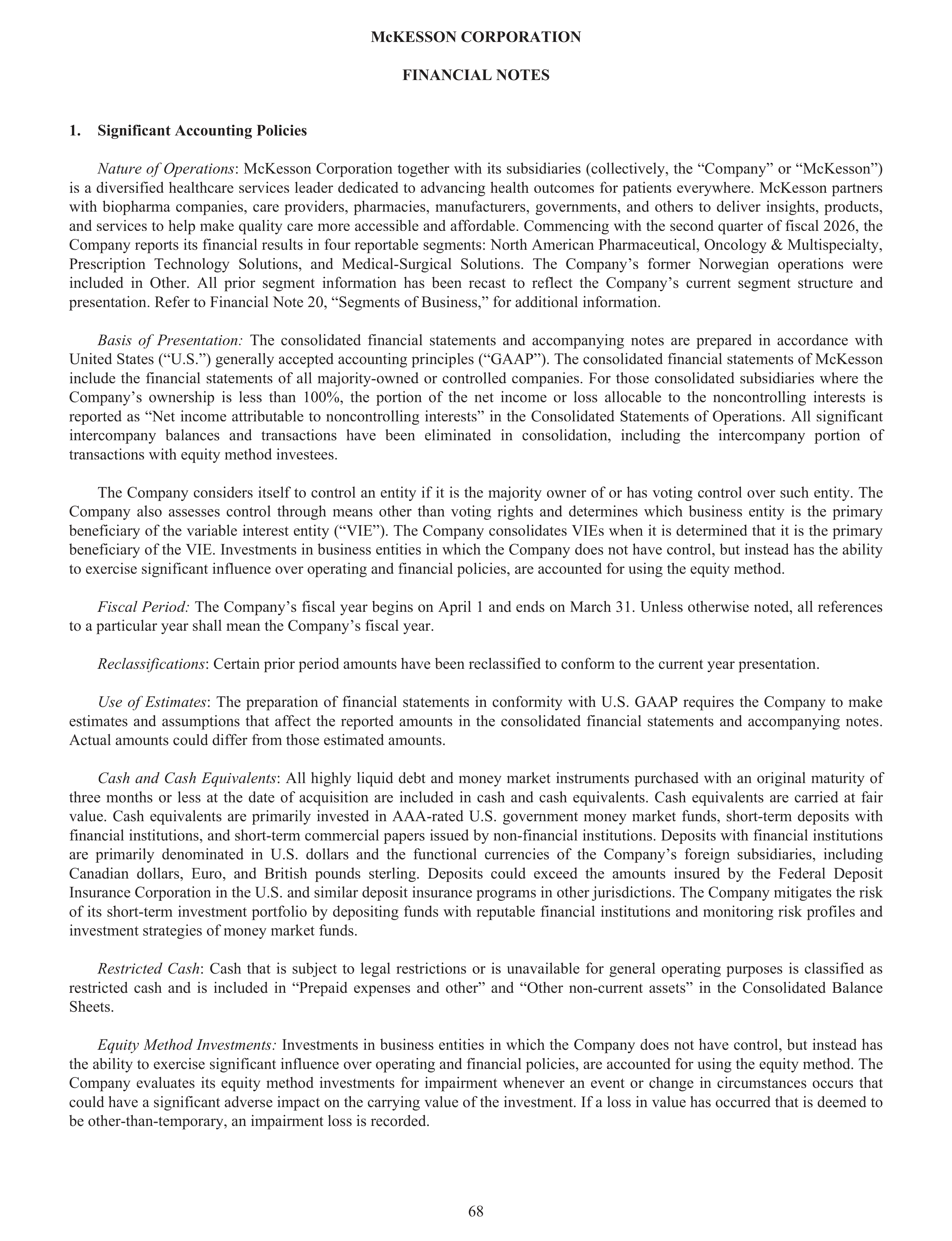 McKesson Annual Report — page 74