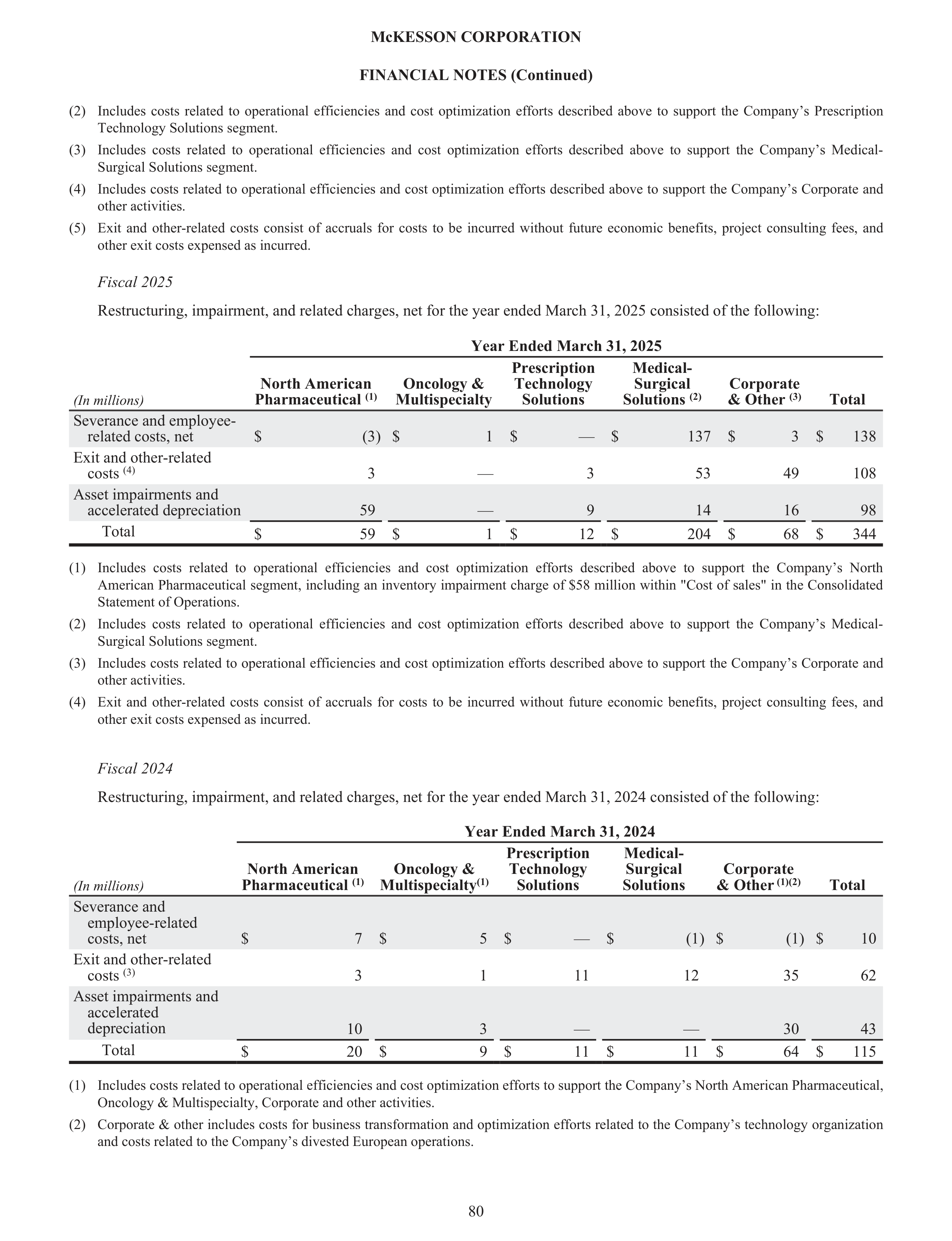 McKesson Annual Report — page 86