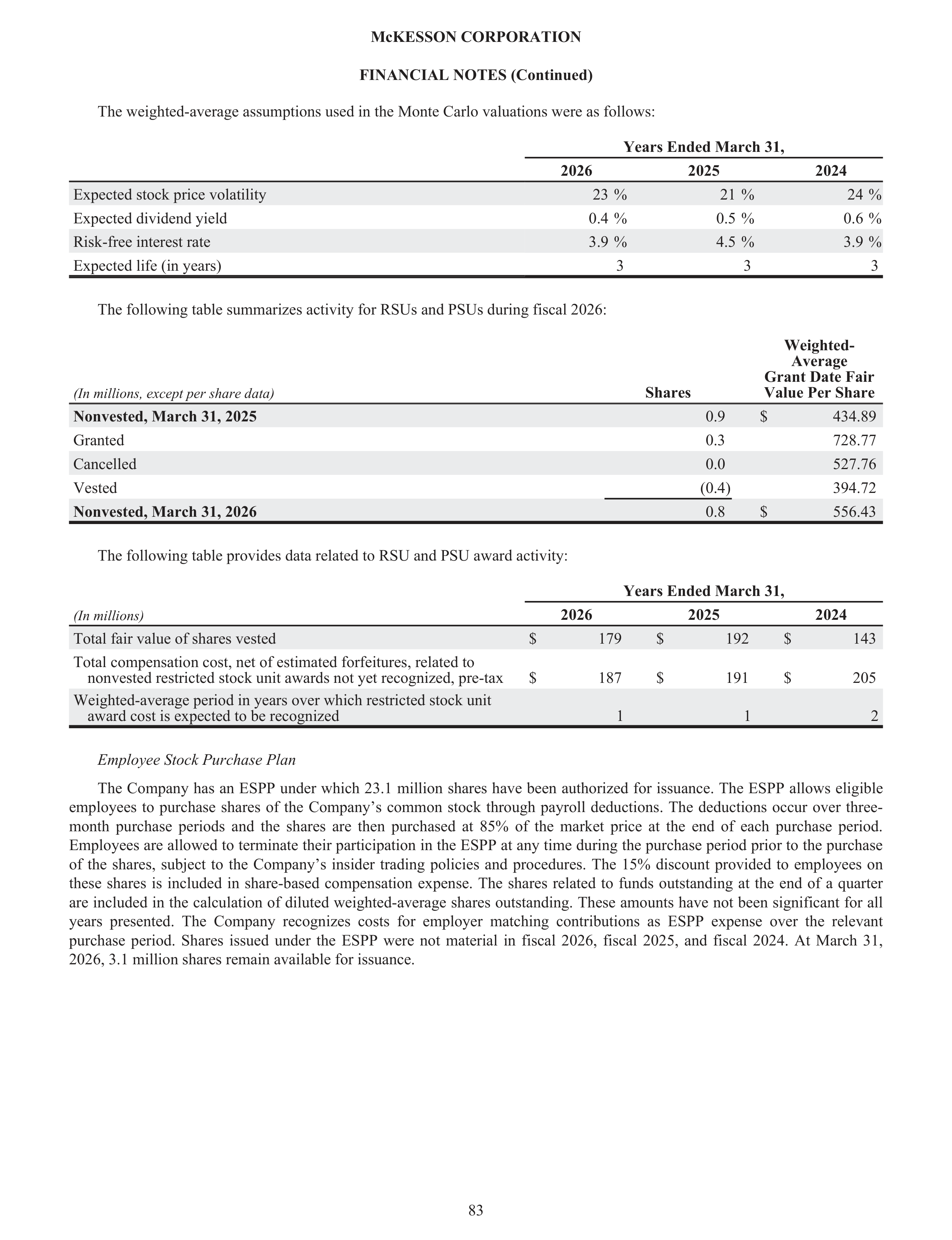 McKesson Annual Report — page 89