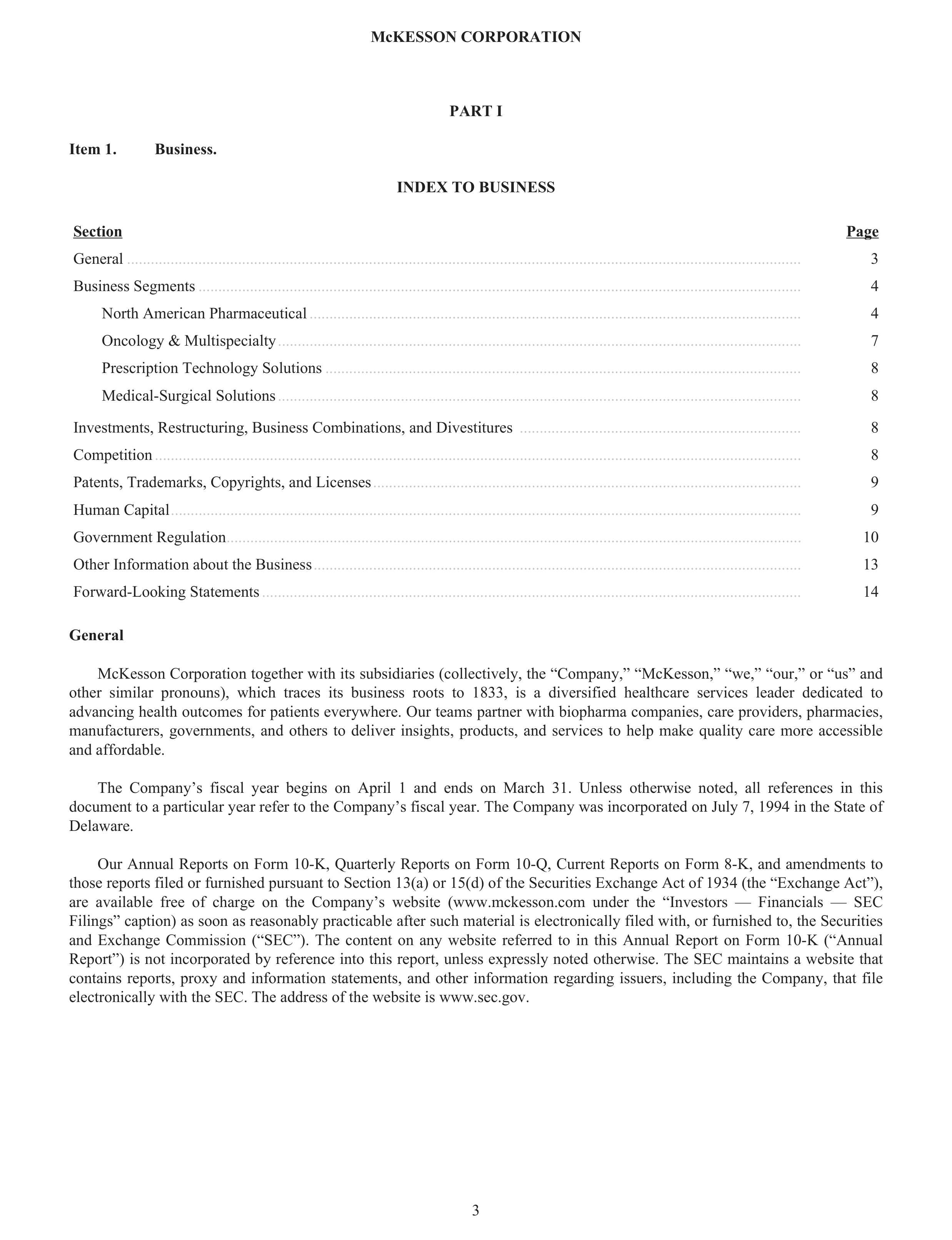 McKesson Annual Report — page 9