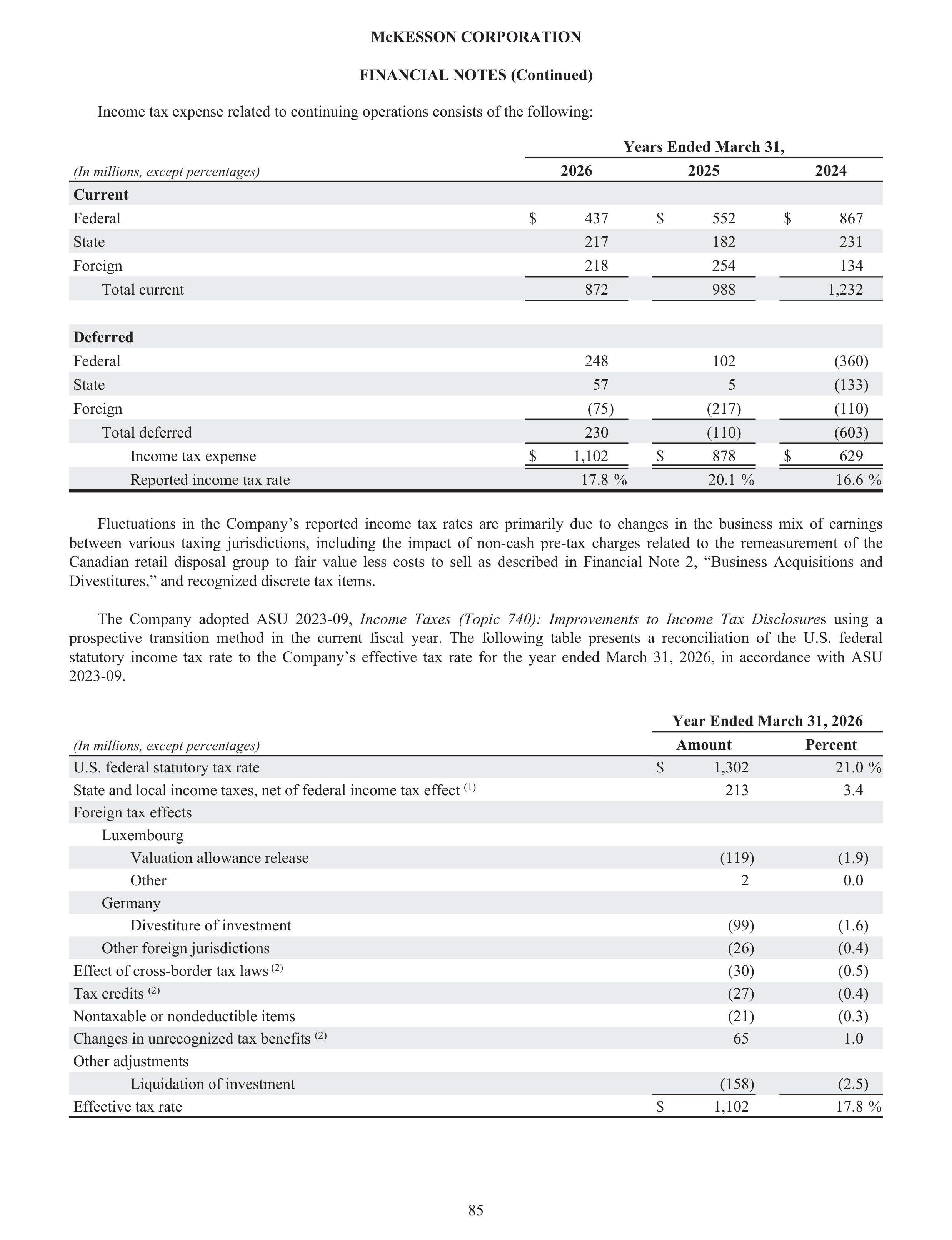 McKesson Annual Report — page 91