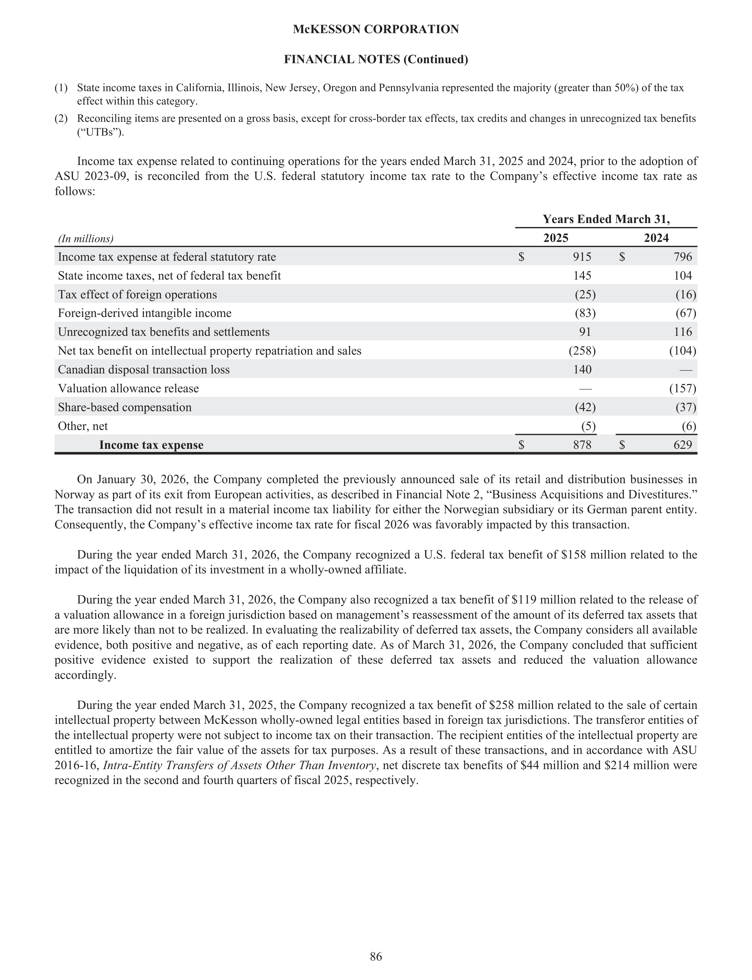 McKesson Annual Report — page 92