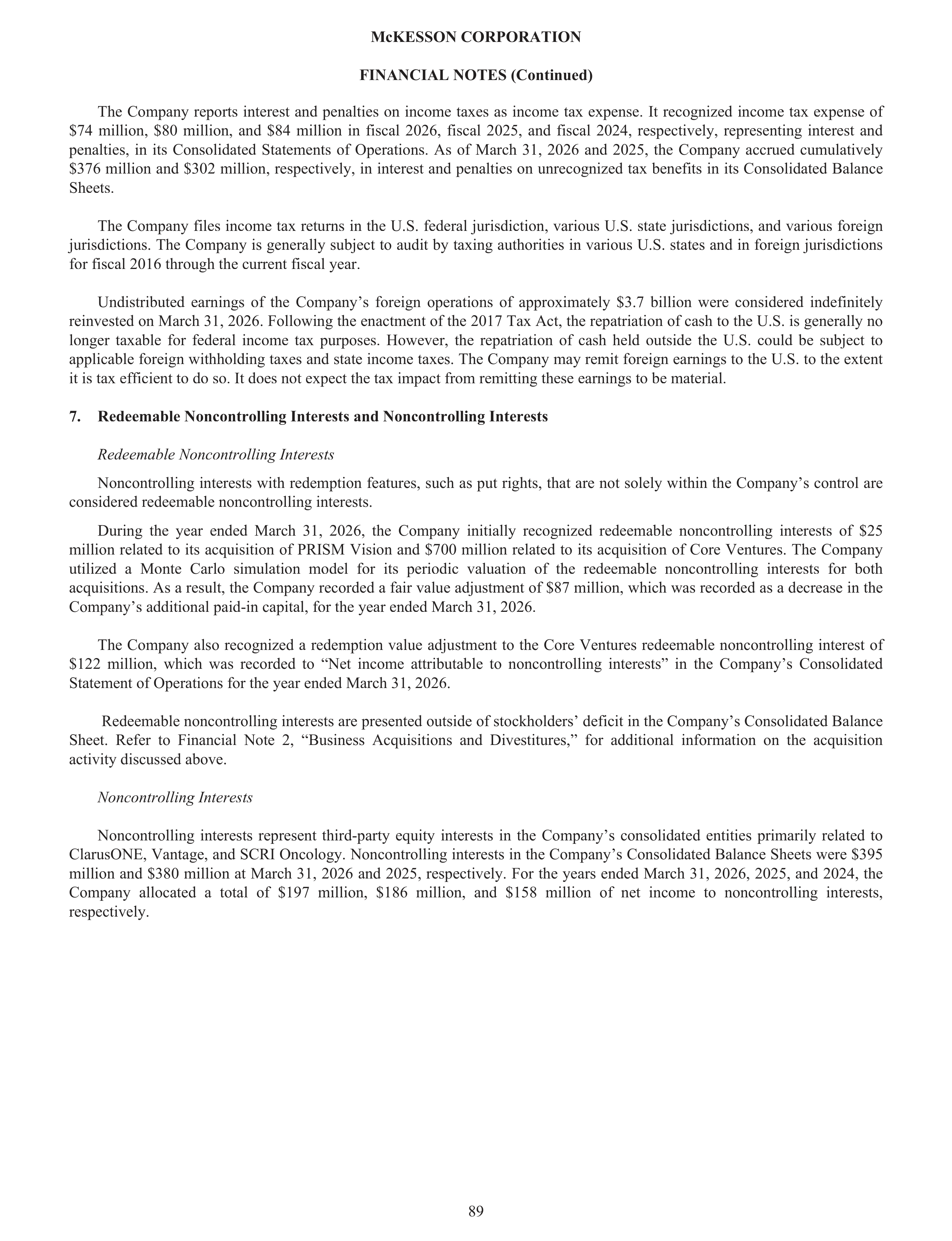 McKesson Annual Report — page 95