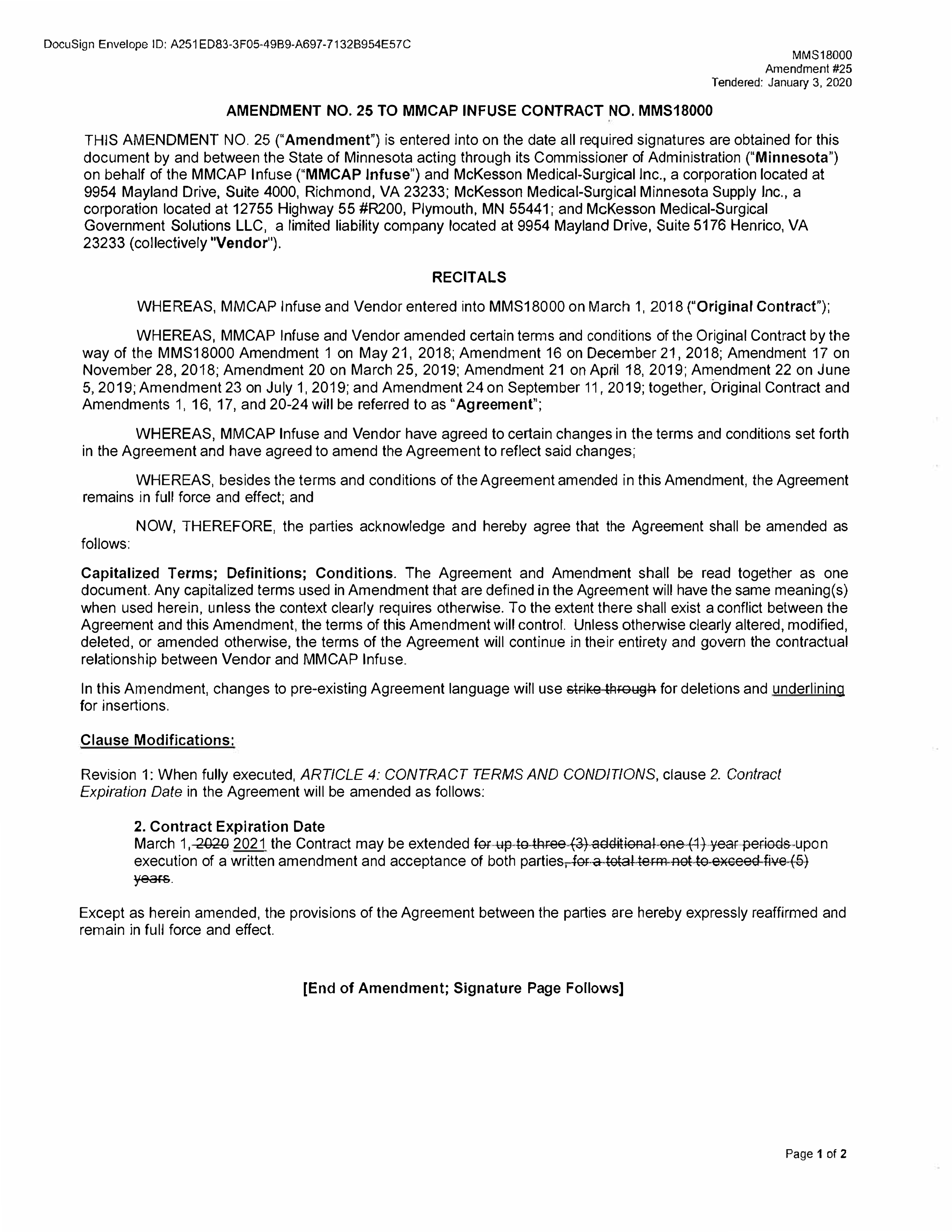 McKesson Medical Surgical Contract — page 103
