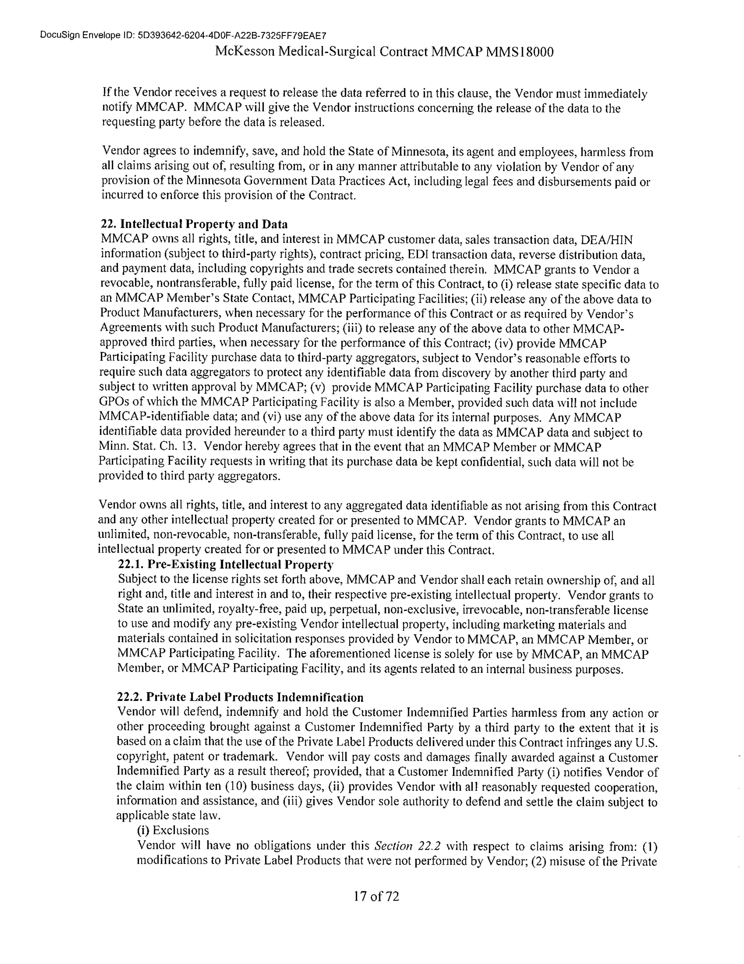 McKesson Medical Surgical Contract — page 17