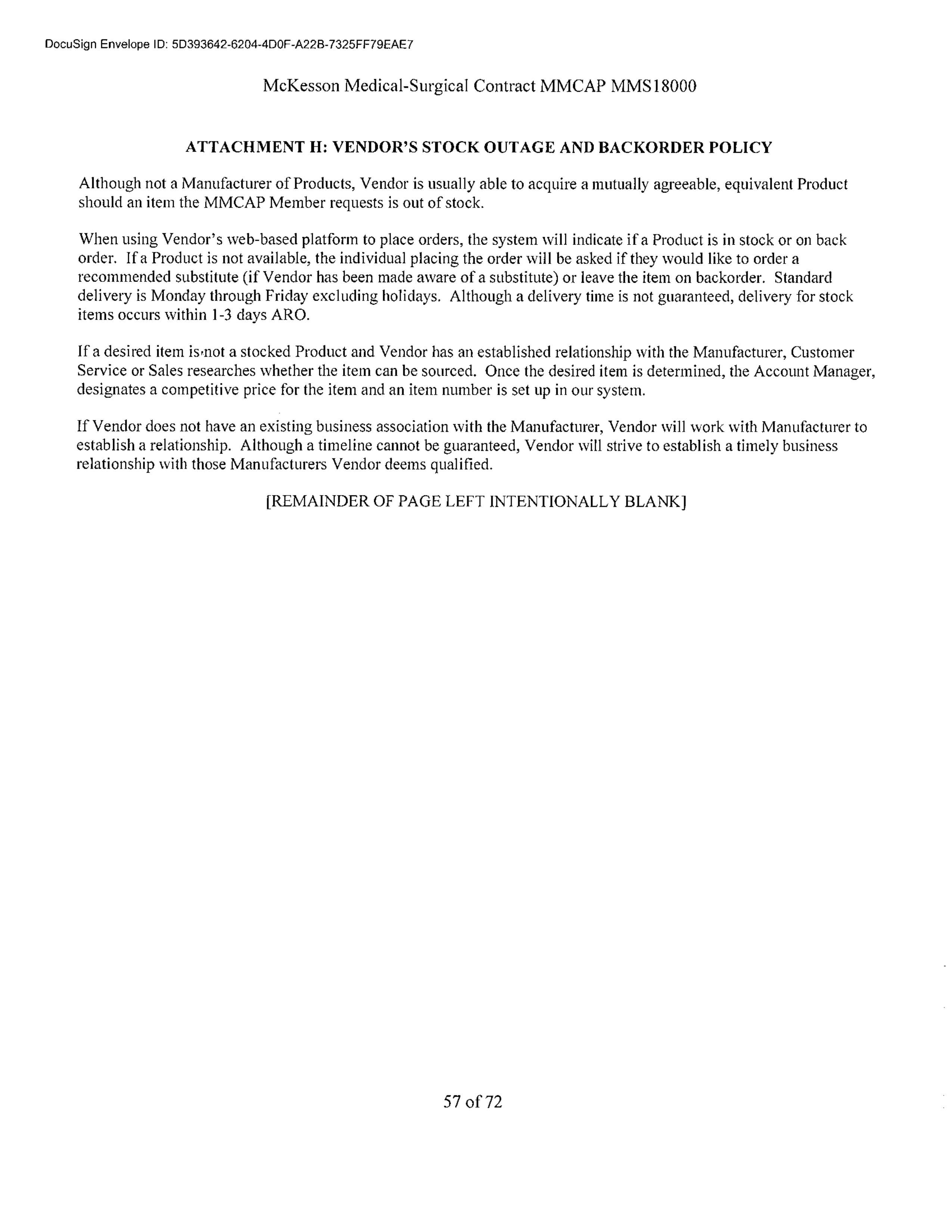 McKesson Medical Surgical Contract — page 57