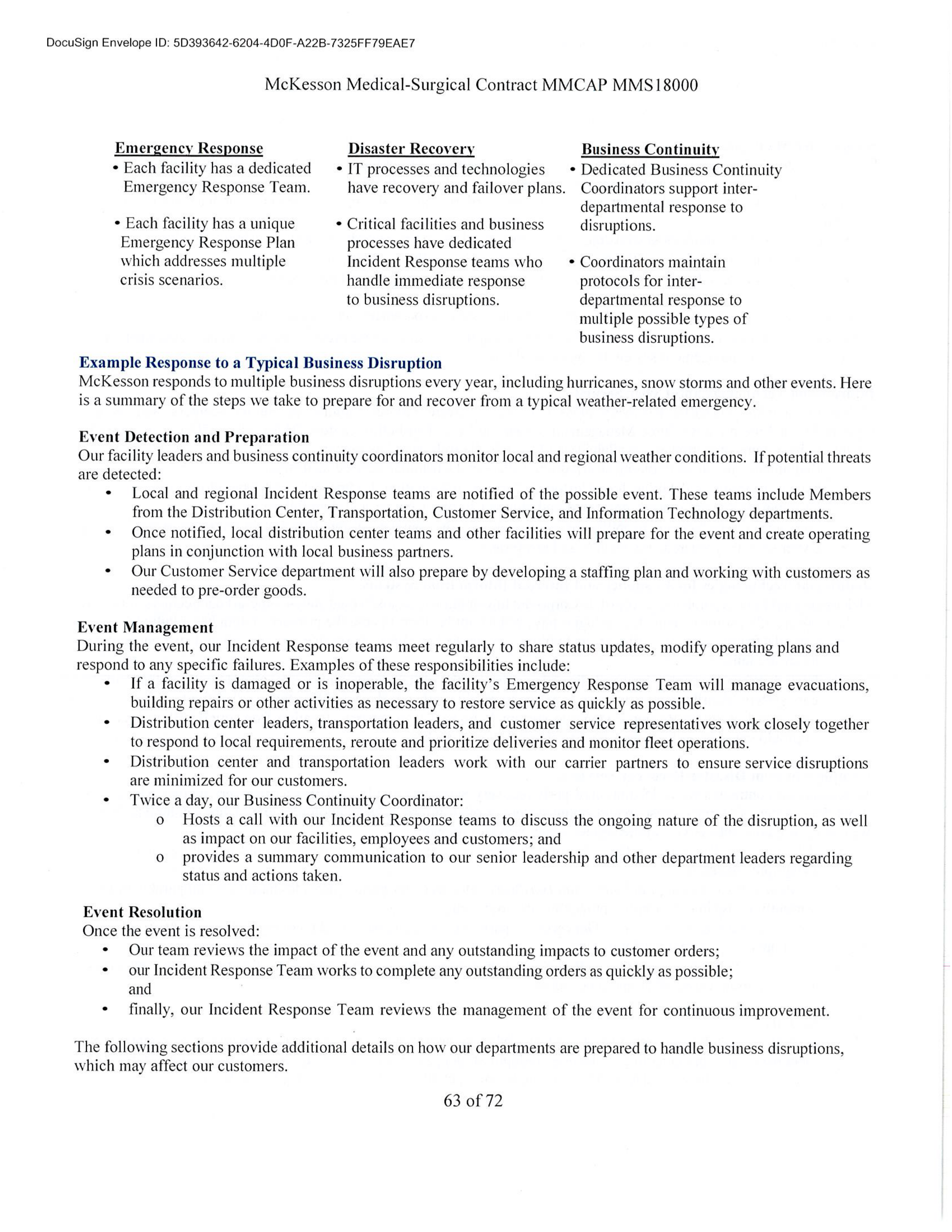 McKesson Medical Surgical Contract — page 63