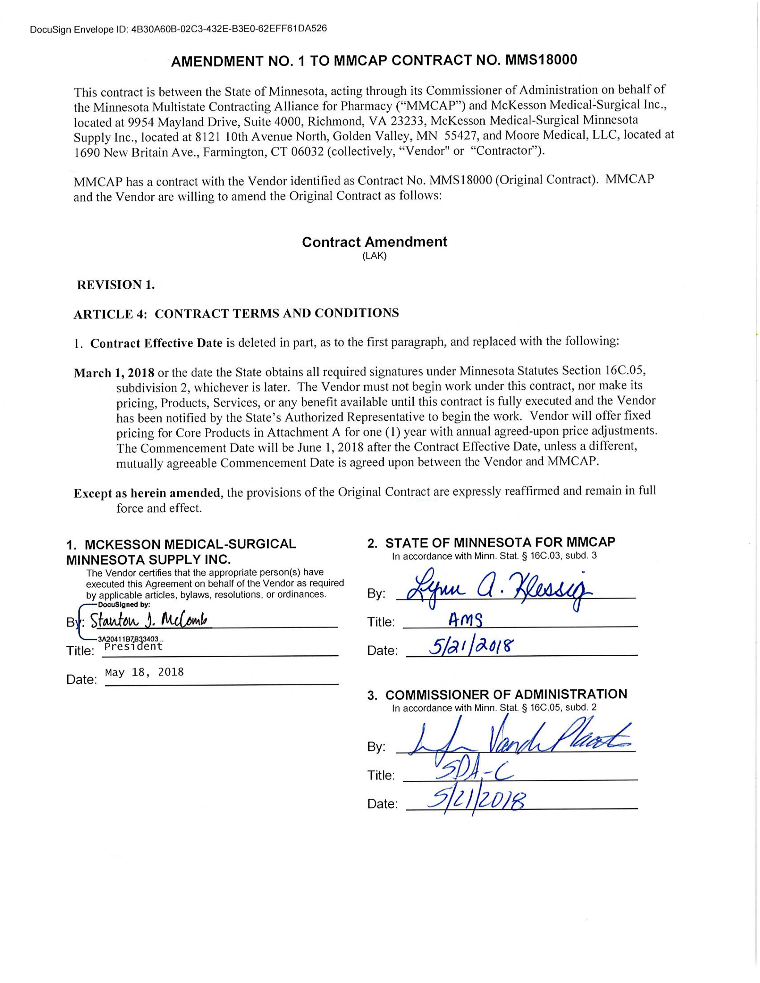 McKesson Medical Surgical Contract — page 73