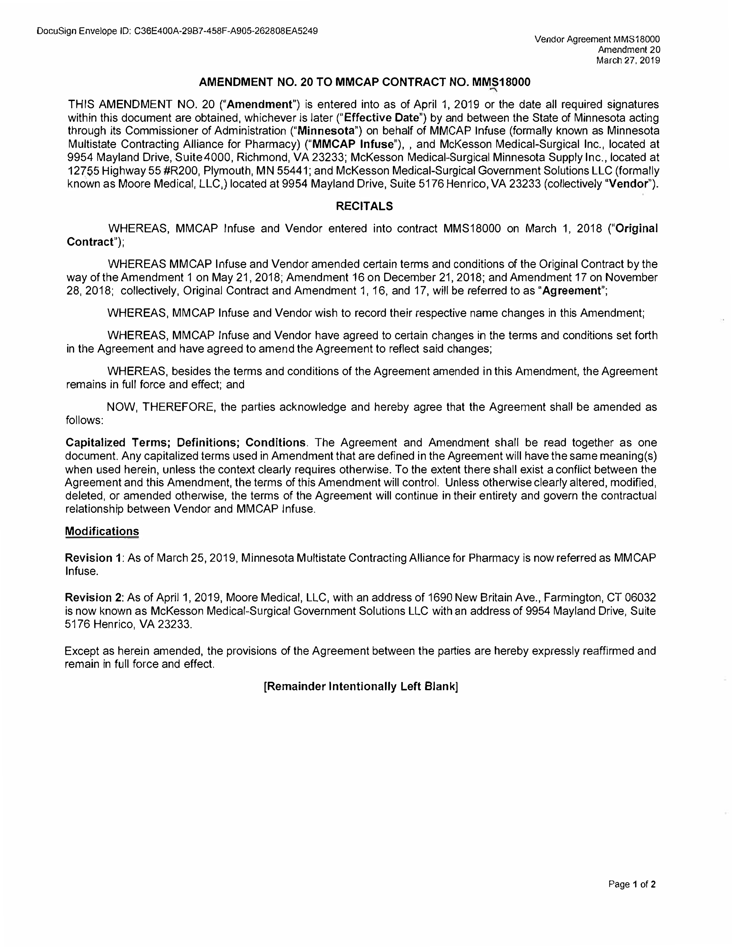 McKesson Medical Surgical Contract — page 81