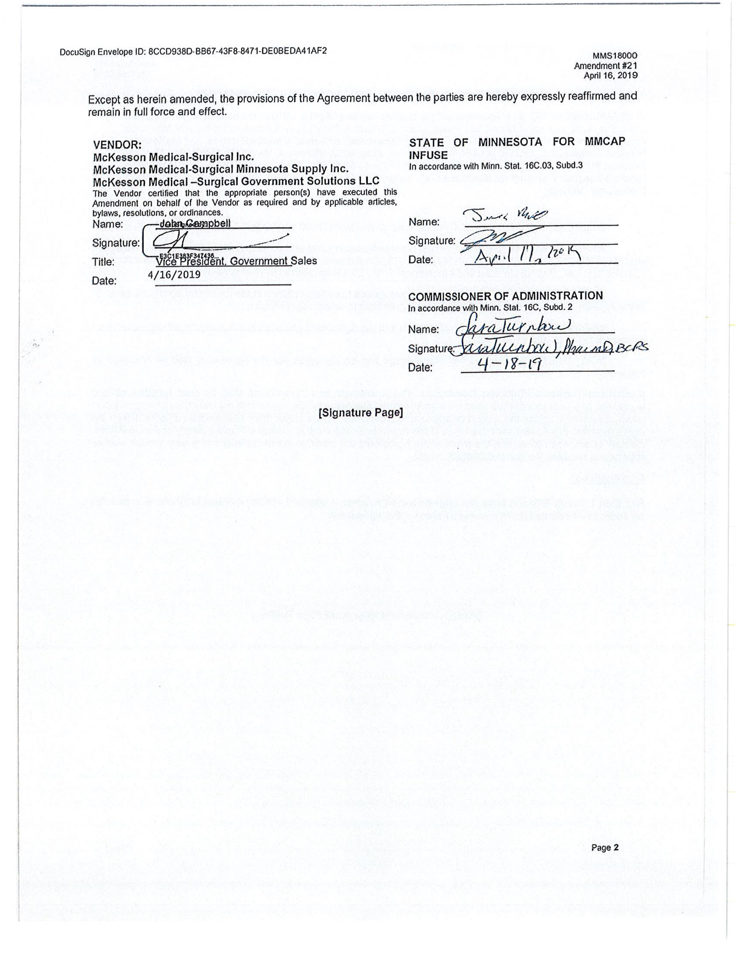 McKesson Medical Surgical Contract — page 84