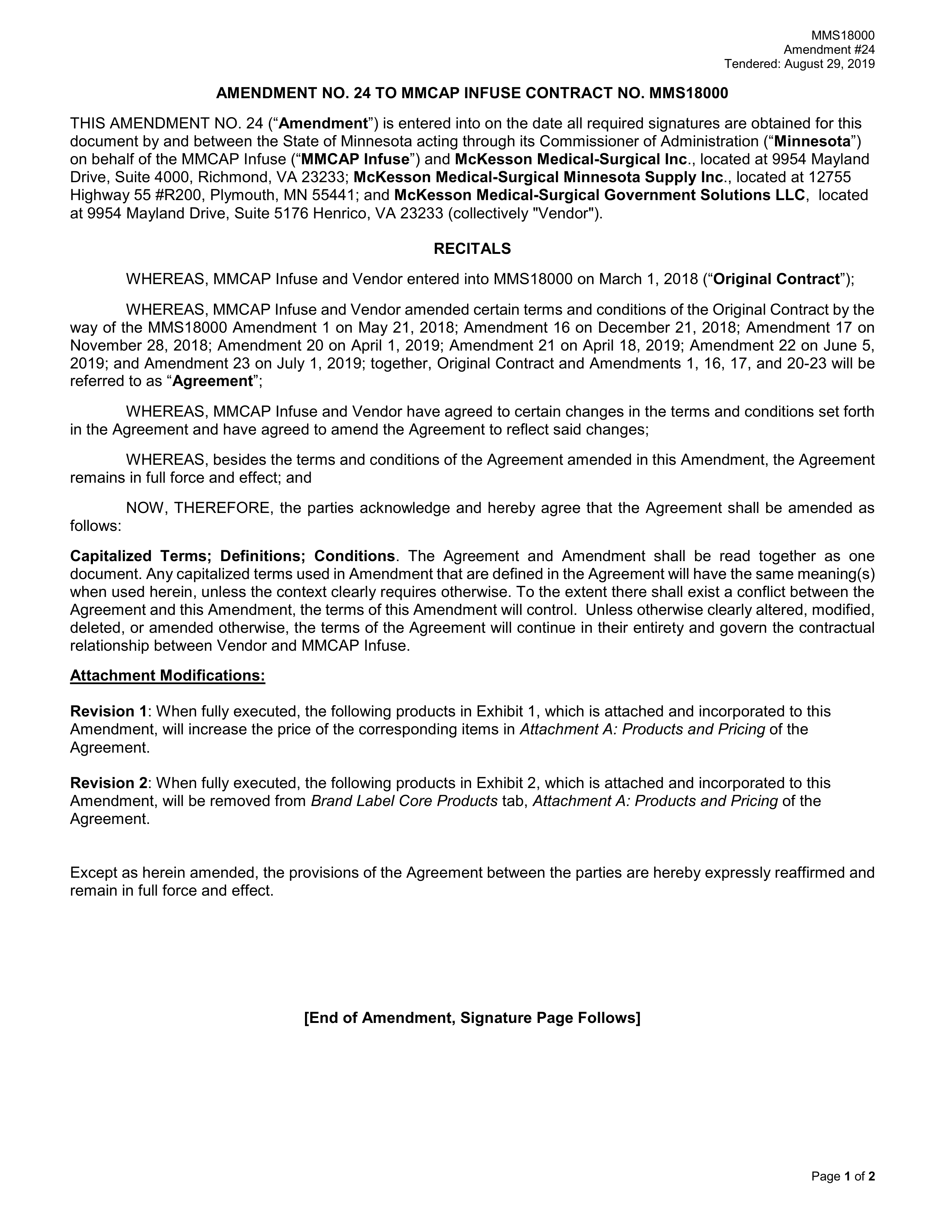 McKesson Medical Surgical Contract — page 94