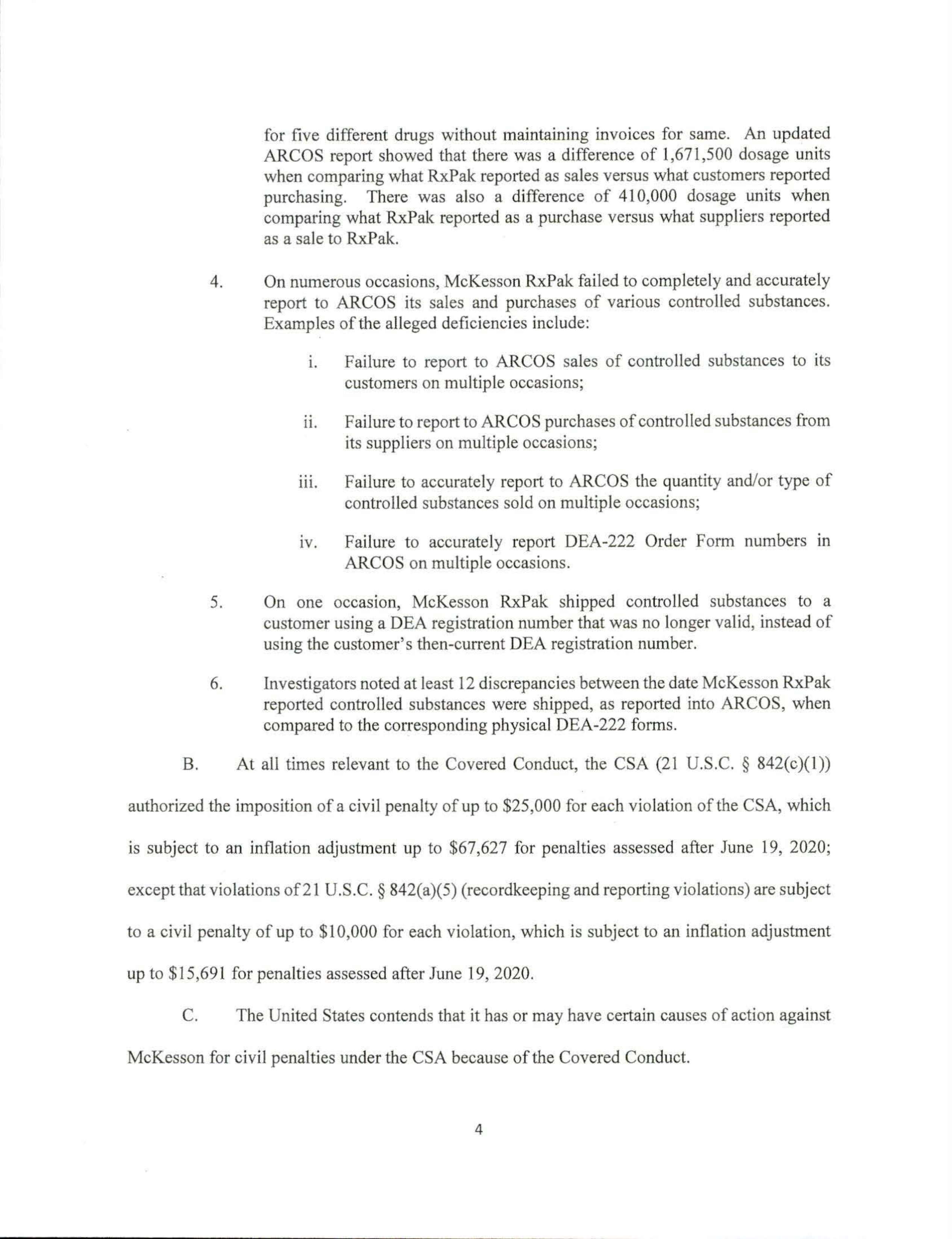 McKesson Settlement Agreement — page 4