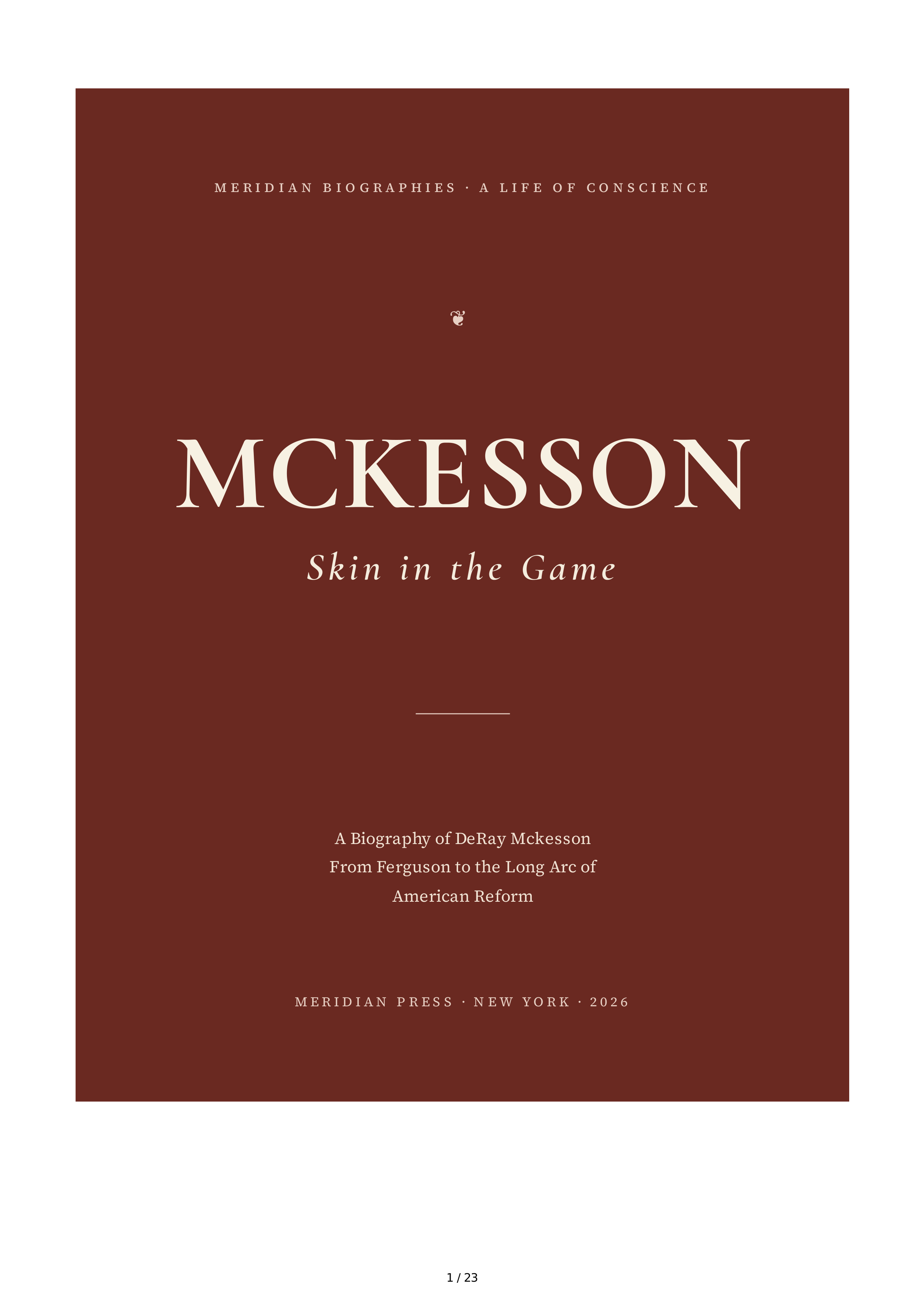 McKesson Skin in the Game Biography — page 1