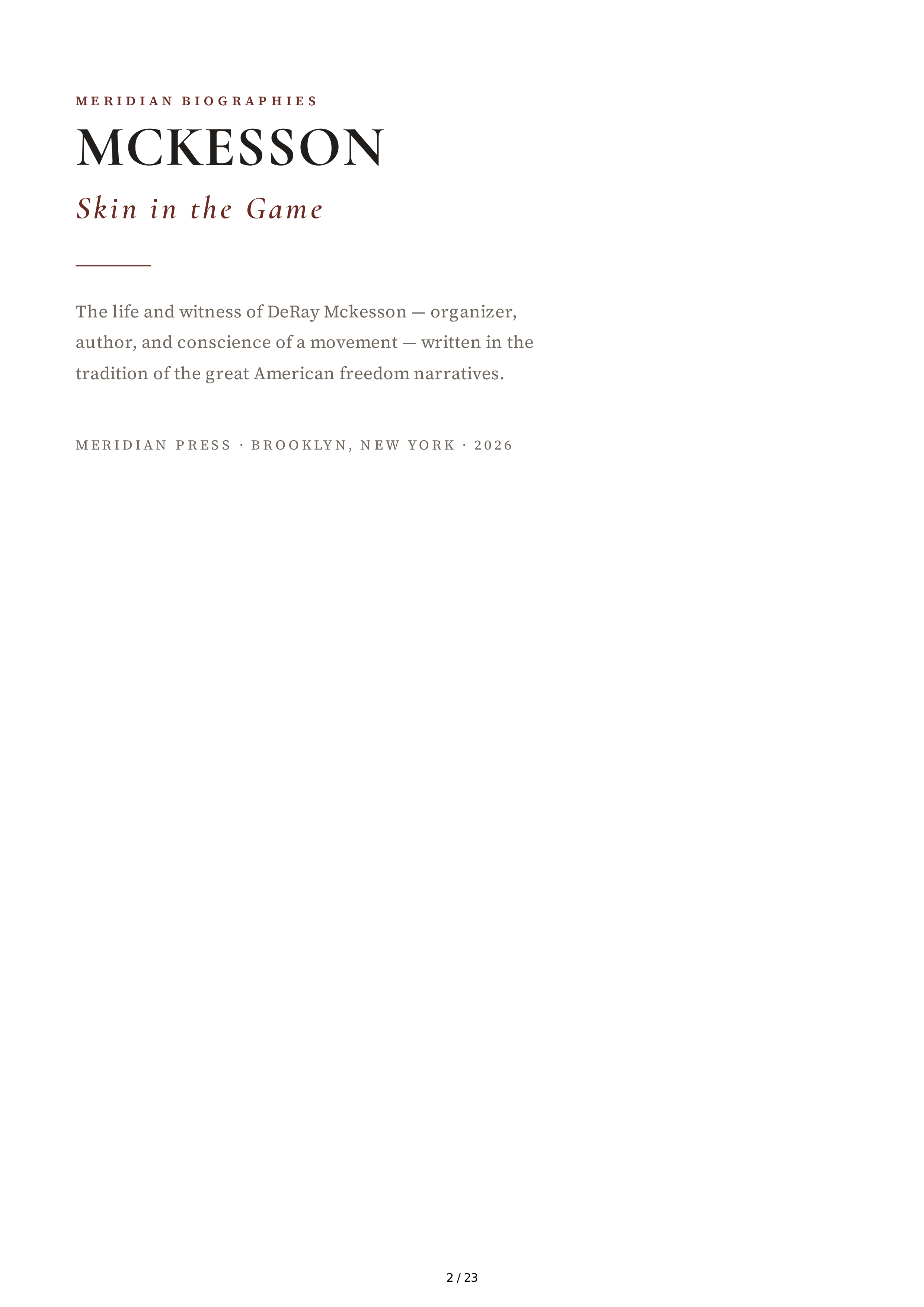 McKesson Skin in the Game Biography — page 2