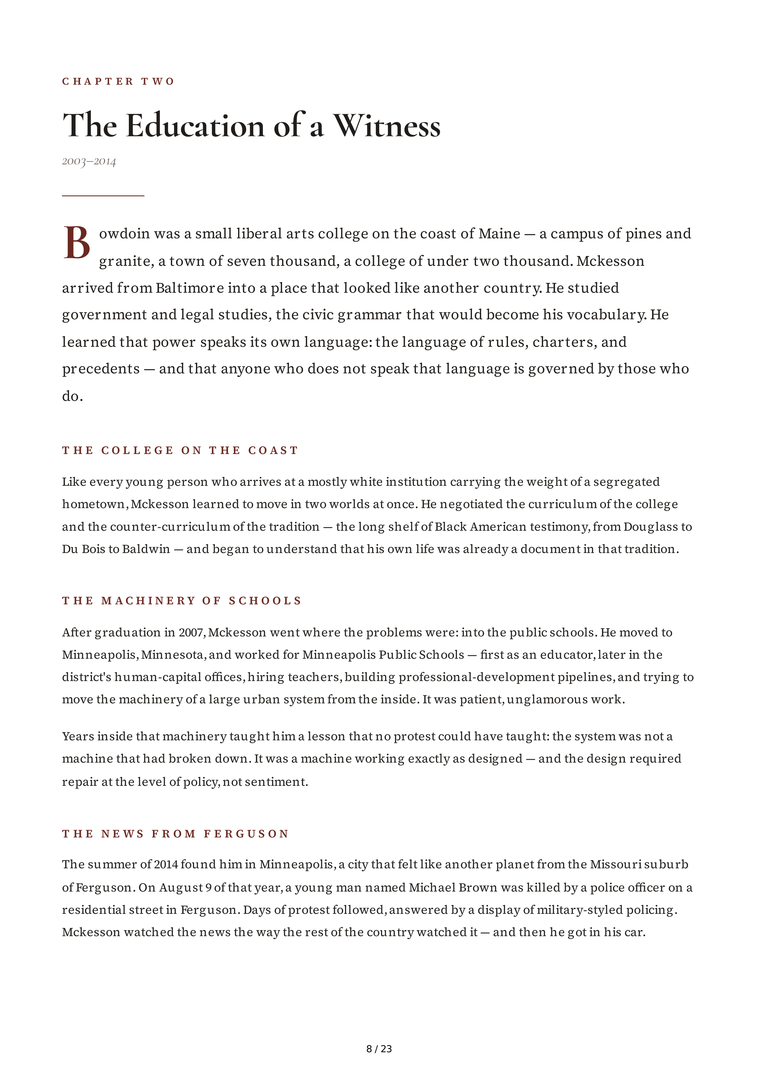 McKesson Skin in the Game Biography — page 8