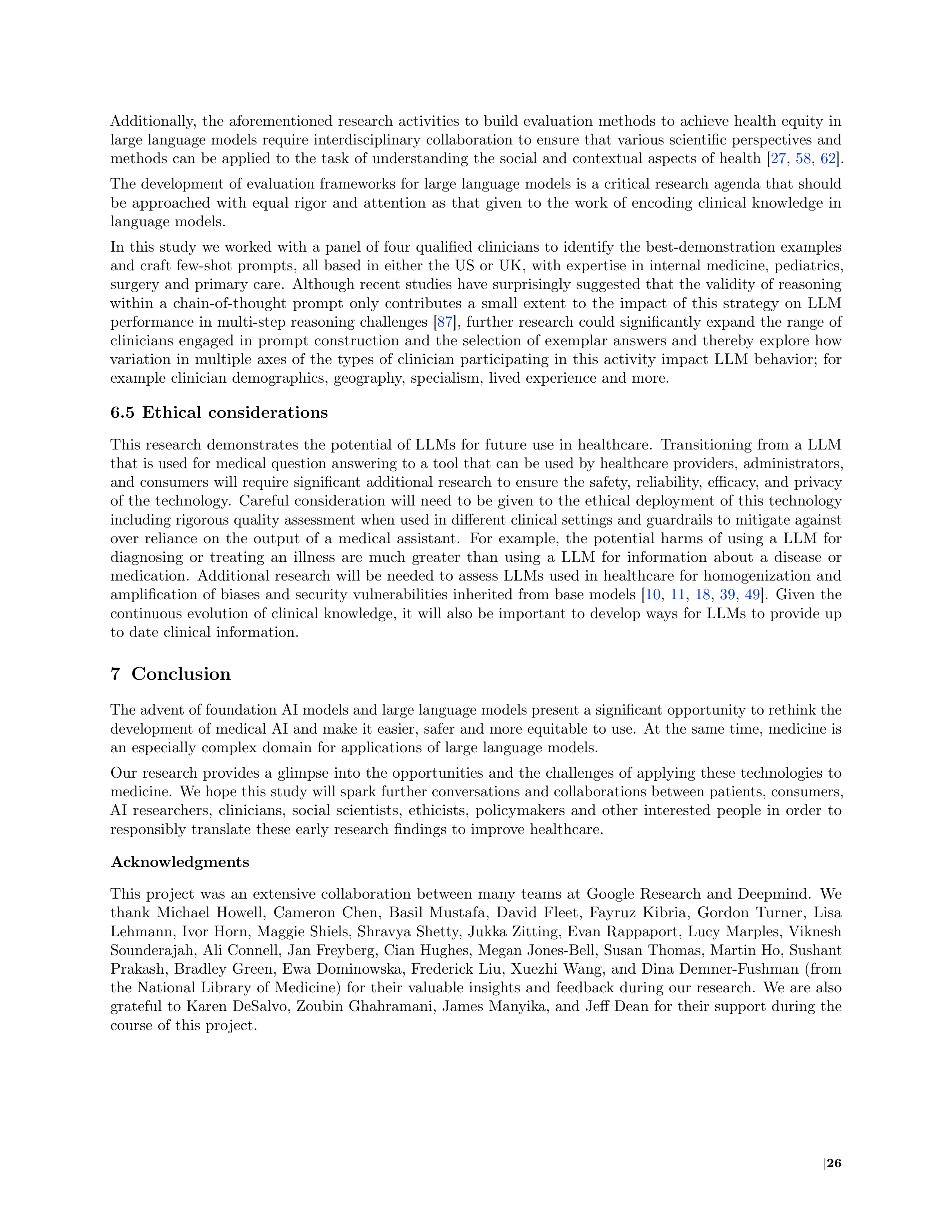 Med PaLM AI Agent for Healthcare Assistance — page 26