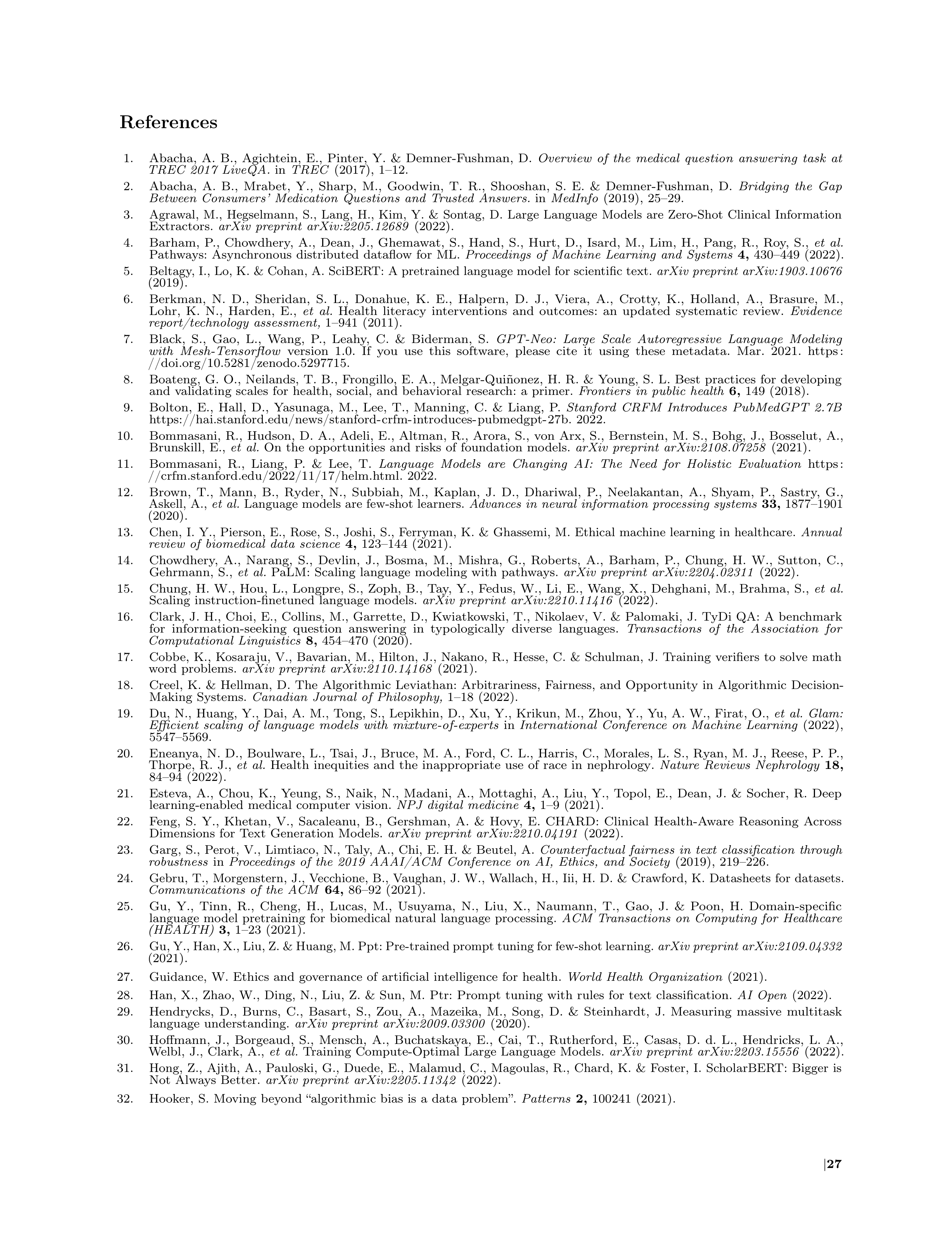 Med PaLM AI Agent for Healthcare Assistance — page 27