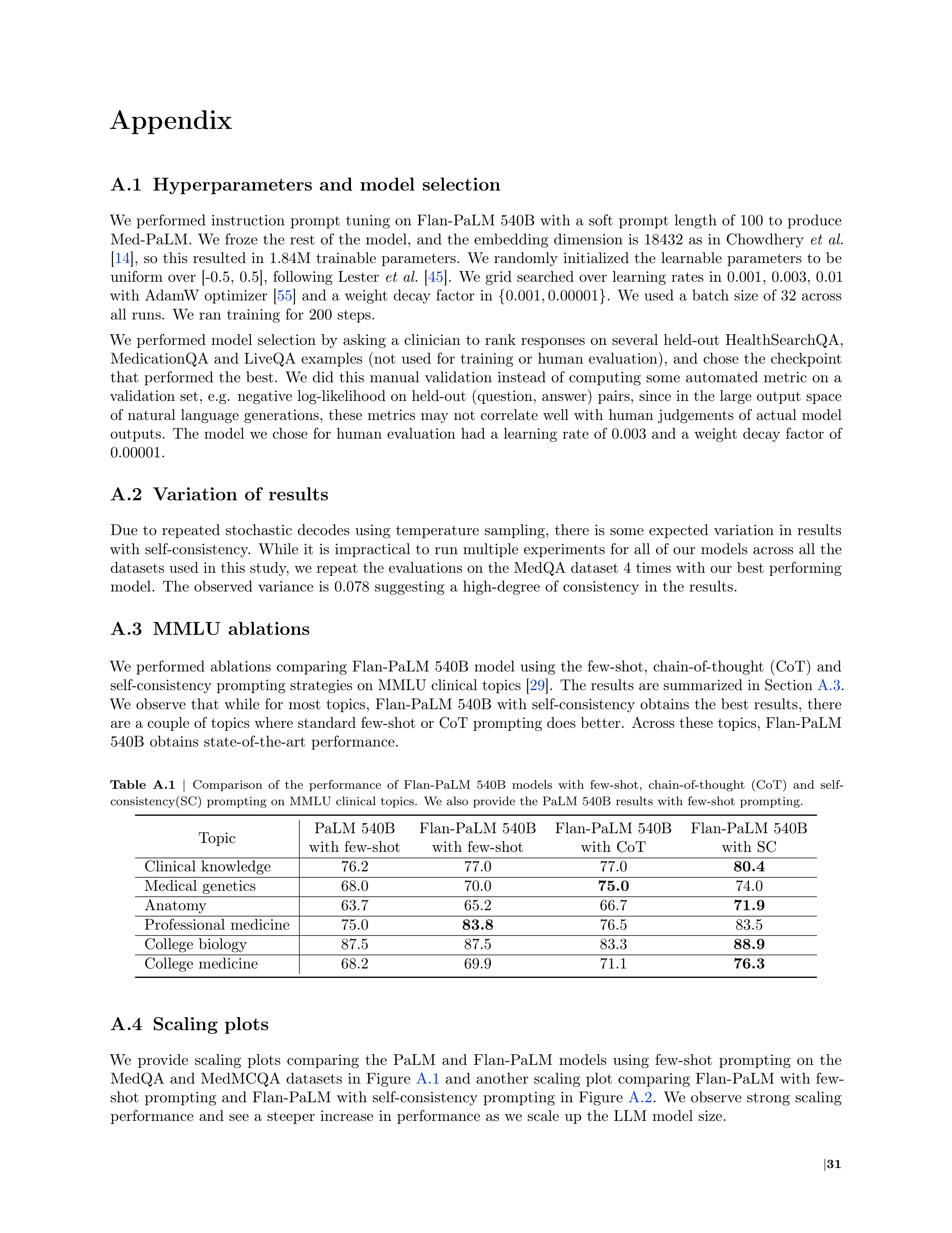 Med PaLM AI Agent for Healthcare Assistance — page 31