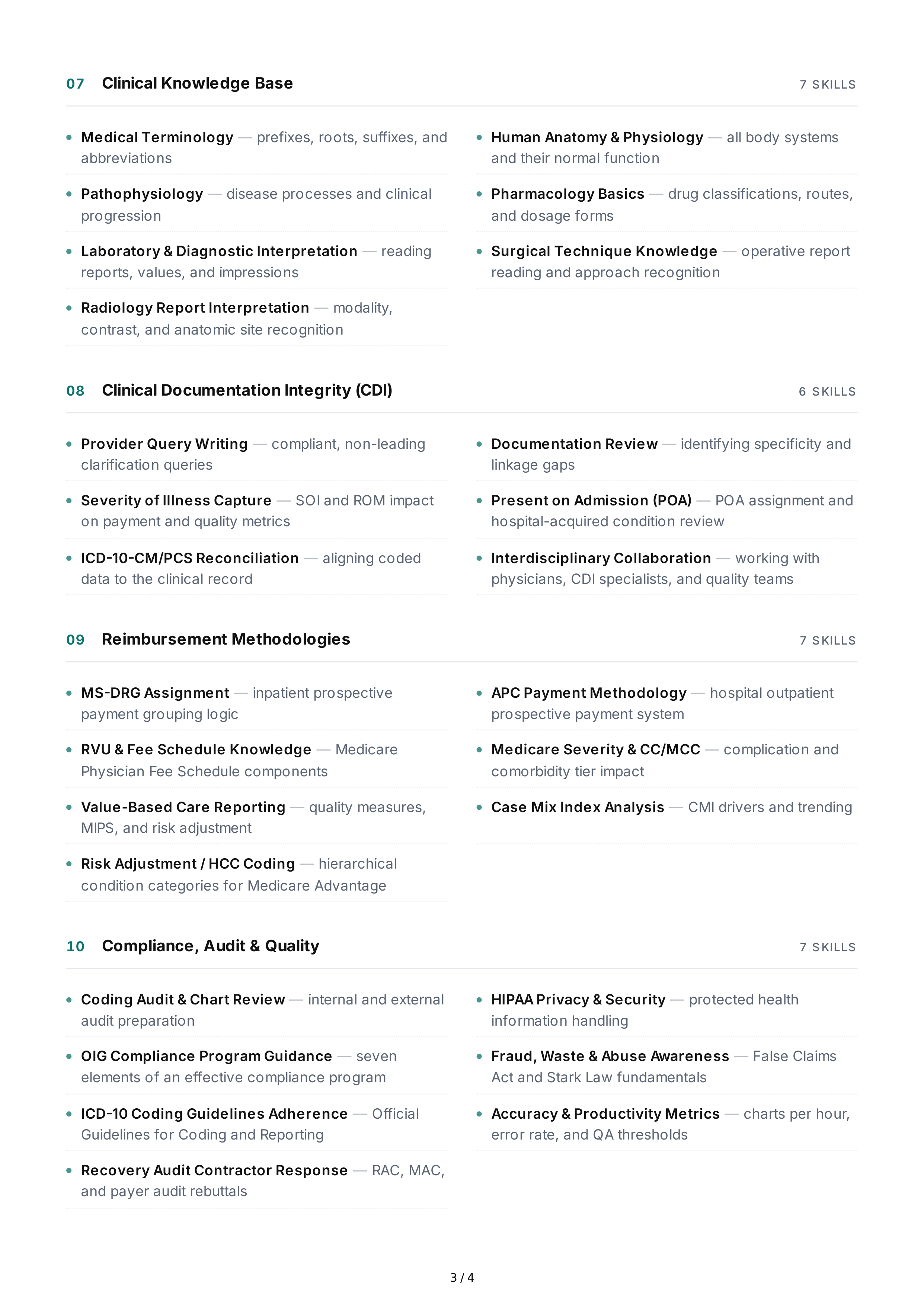 Medical Coding Technical Skills — page 3