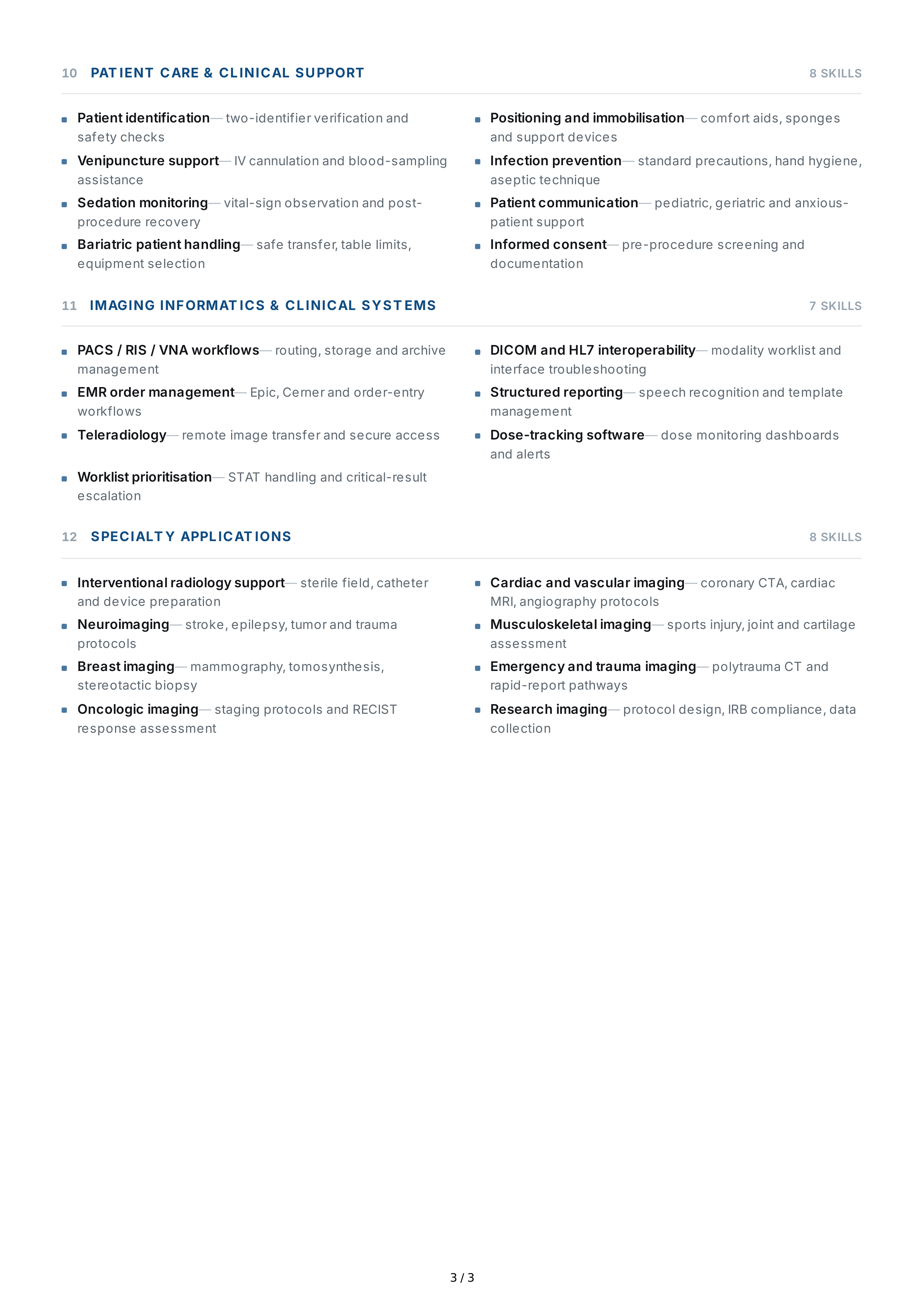 Medical Imaging Technical Skills — page 3