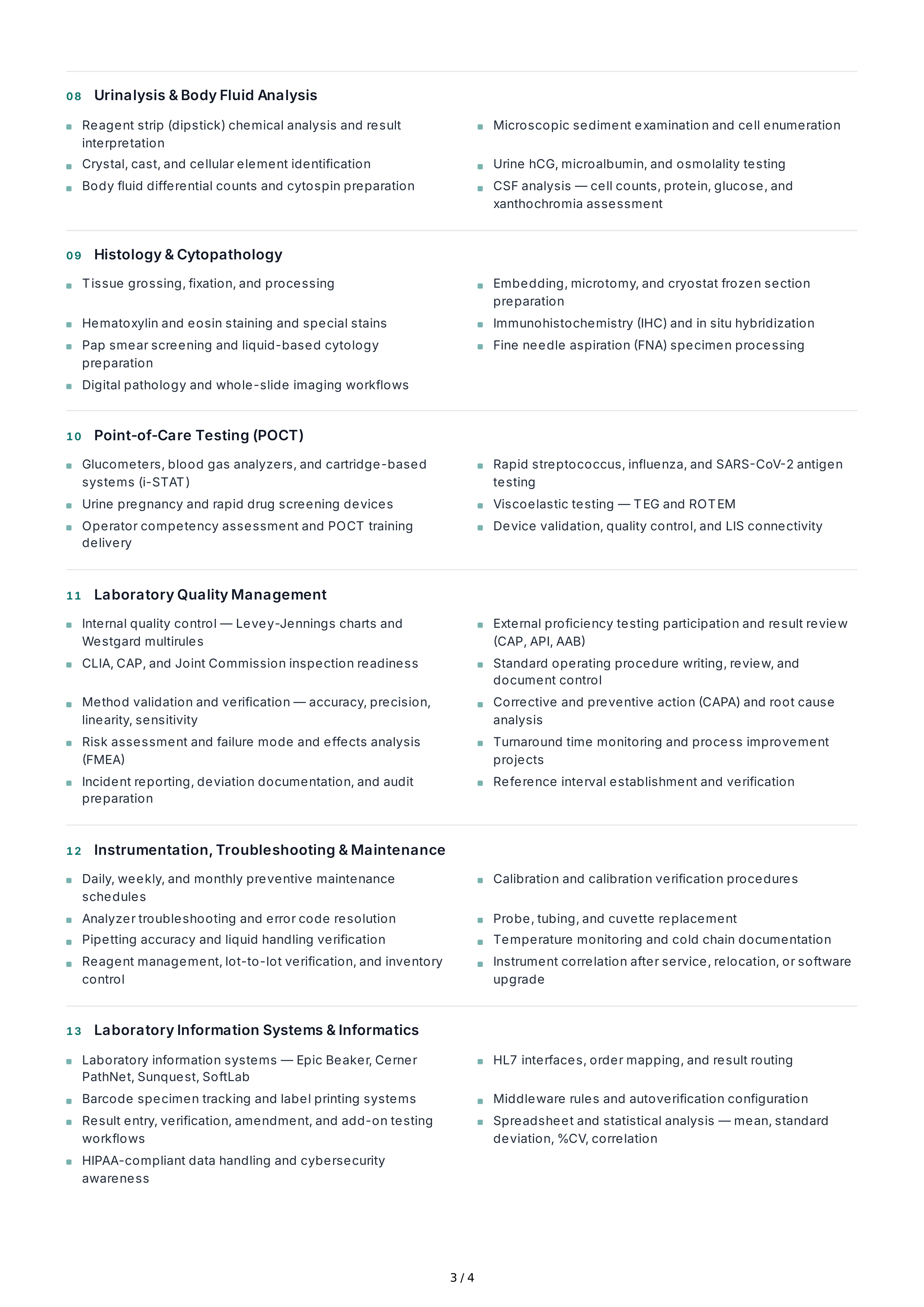Medical Laboratory Technical Skills — page 3