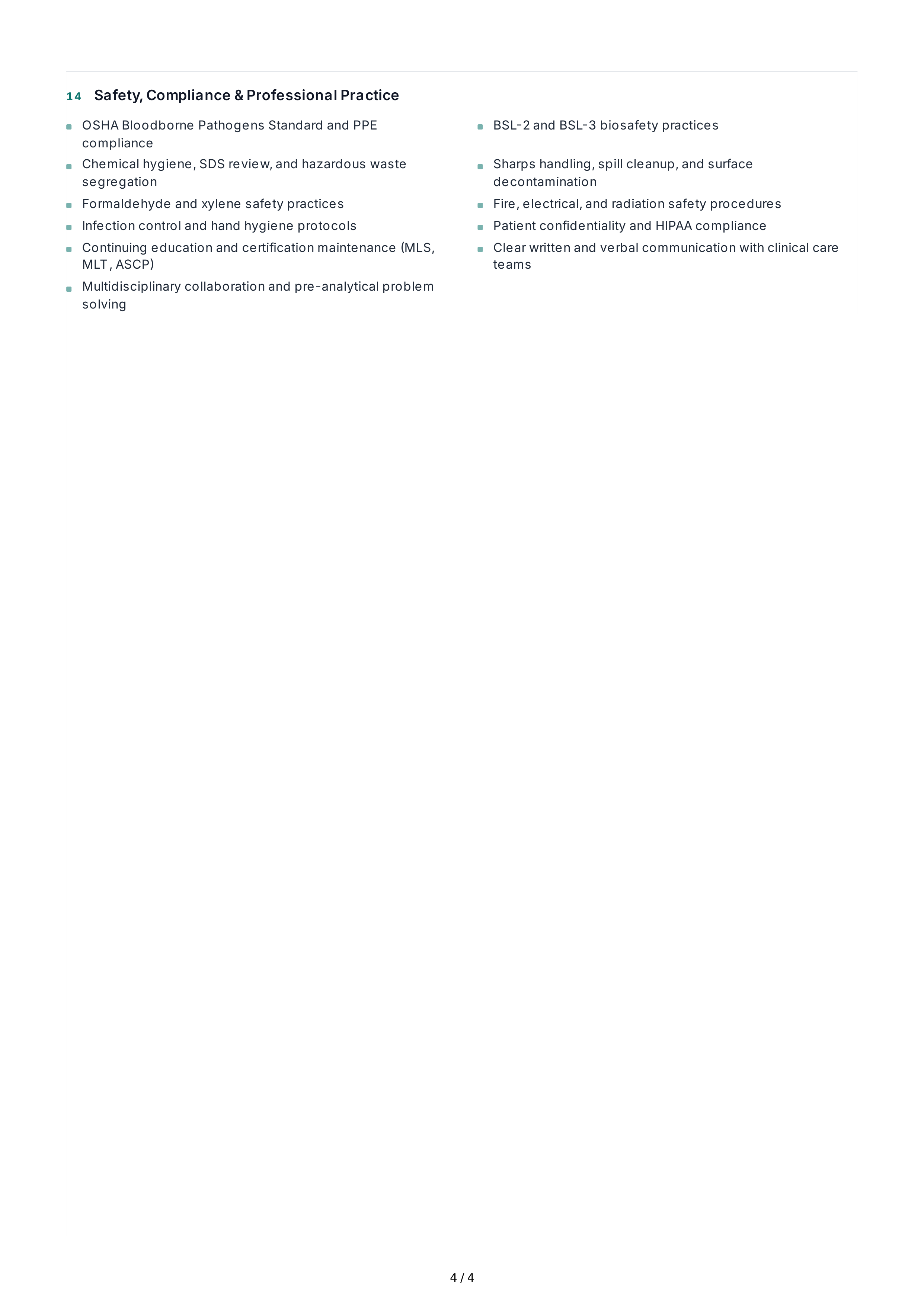 Medical Laboratory Technical Skills — page 4
