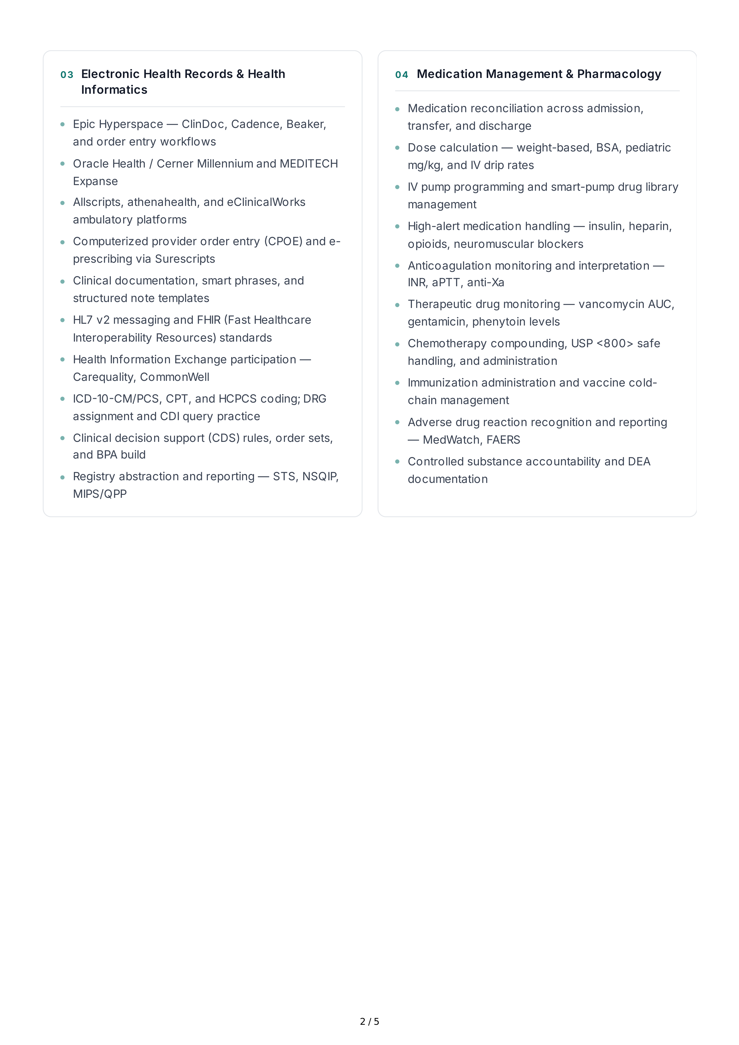 Medical Technical Skills — page 2