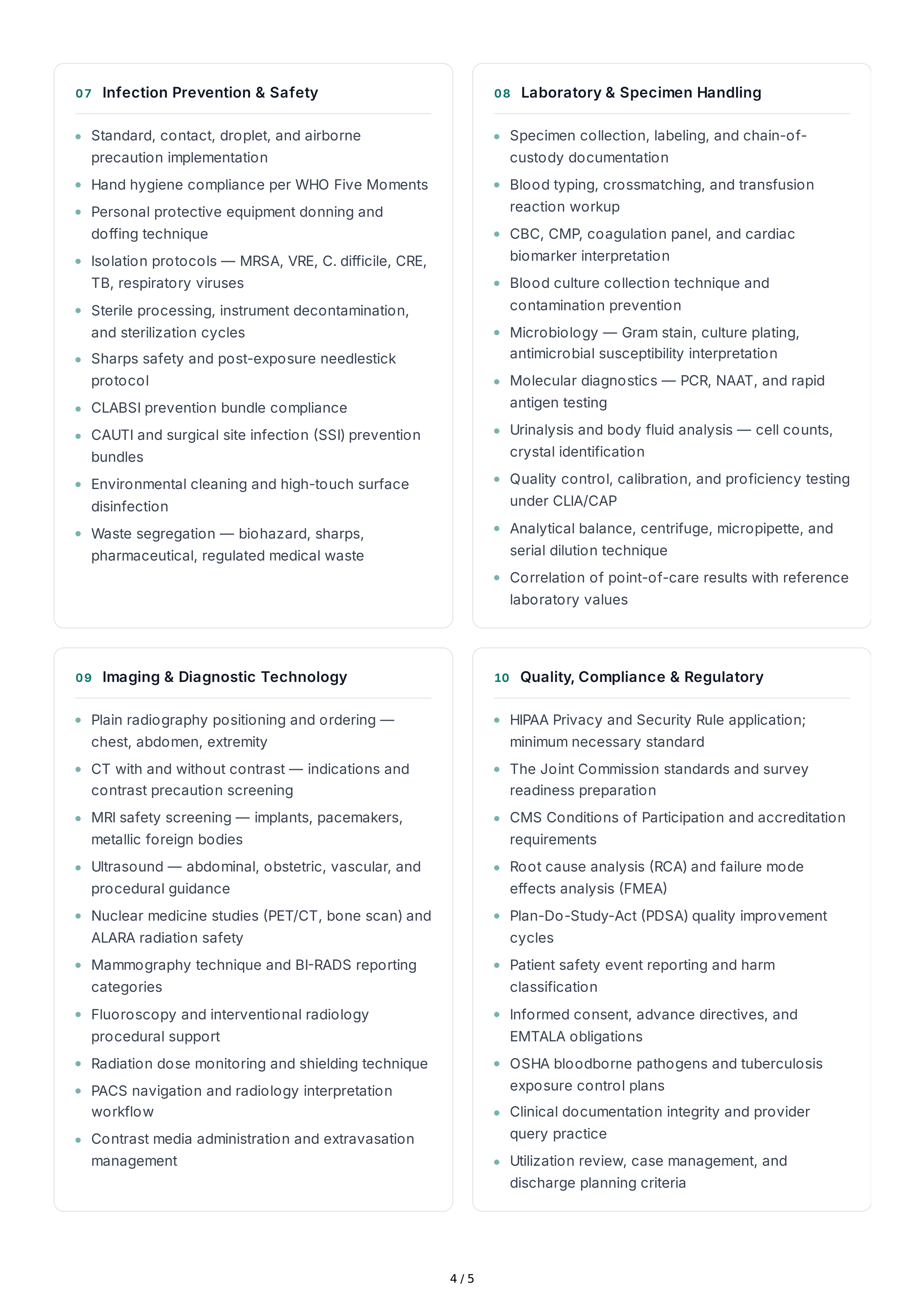 Medical Technical Skills — page 4