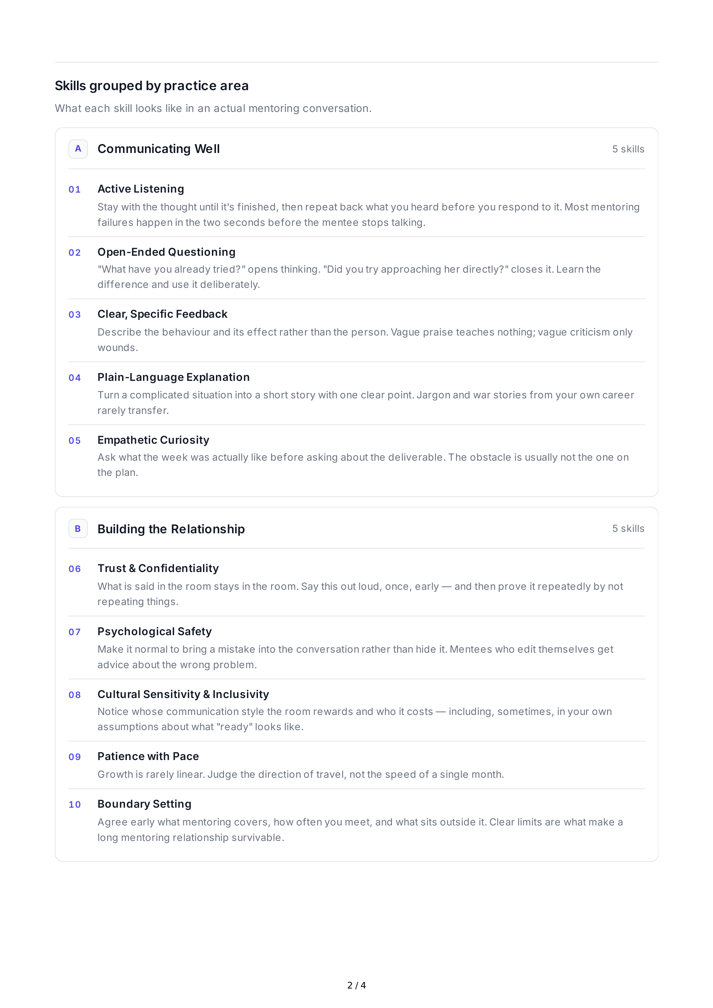 Mentoring Soft Skills — page 2