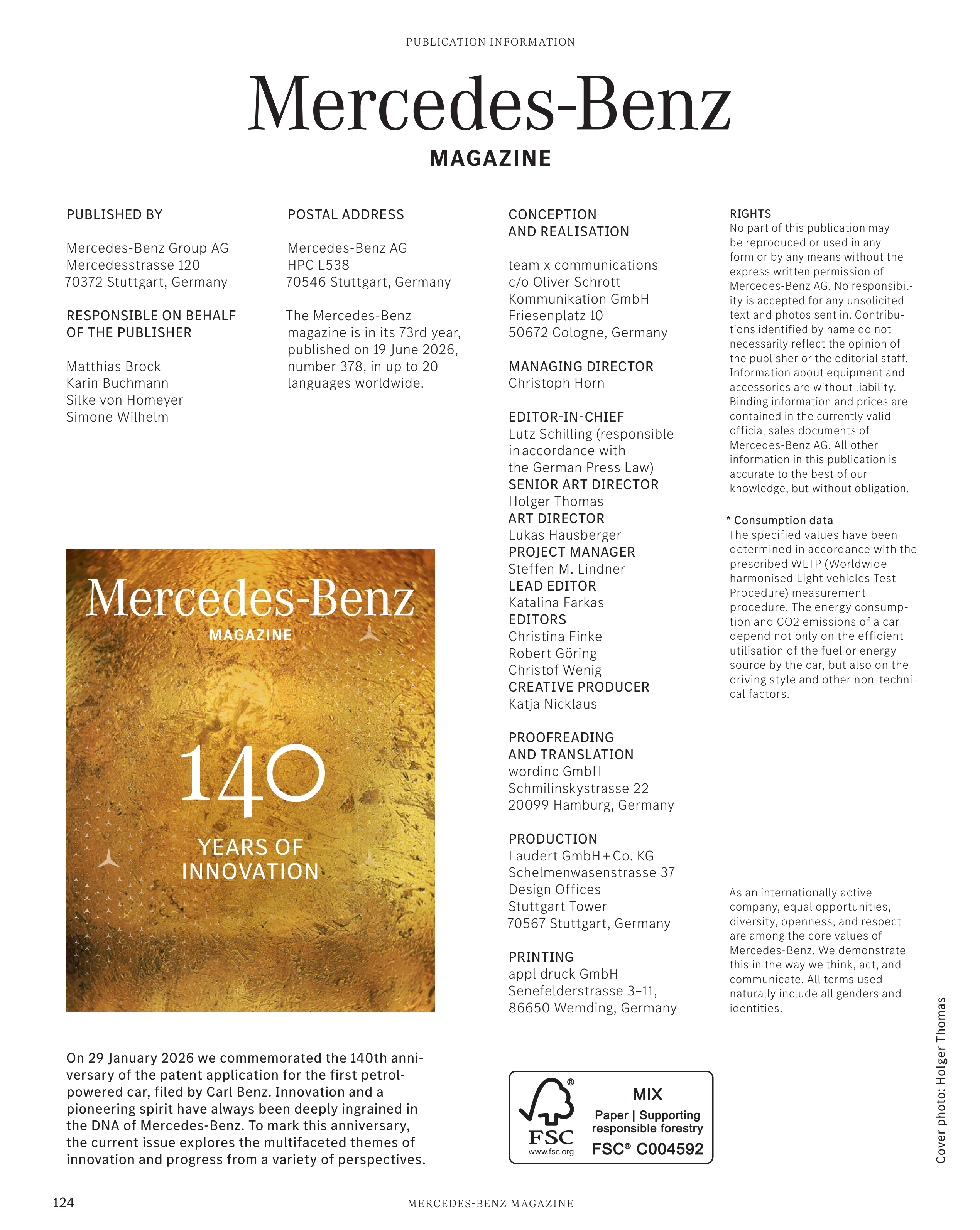 Mercedes-Benz Magazine — page 124