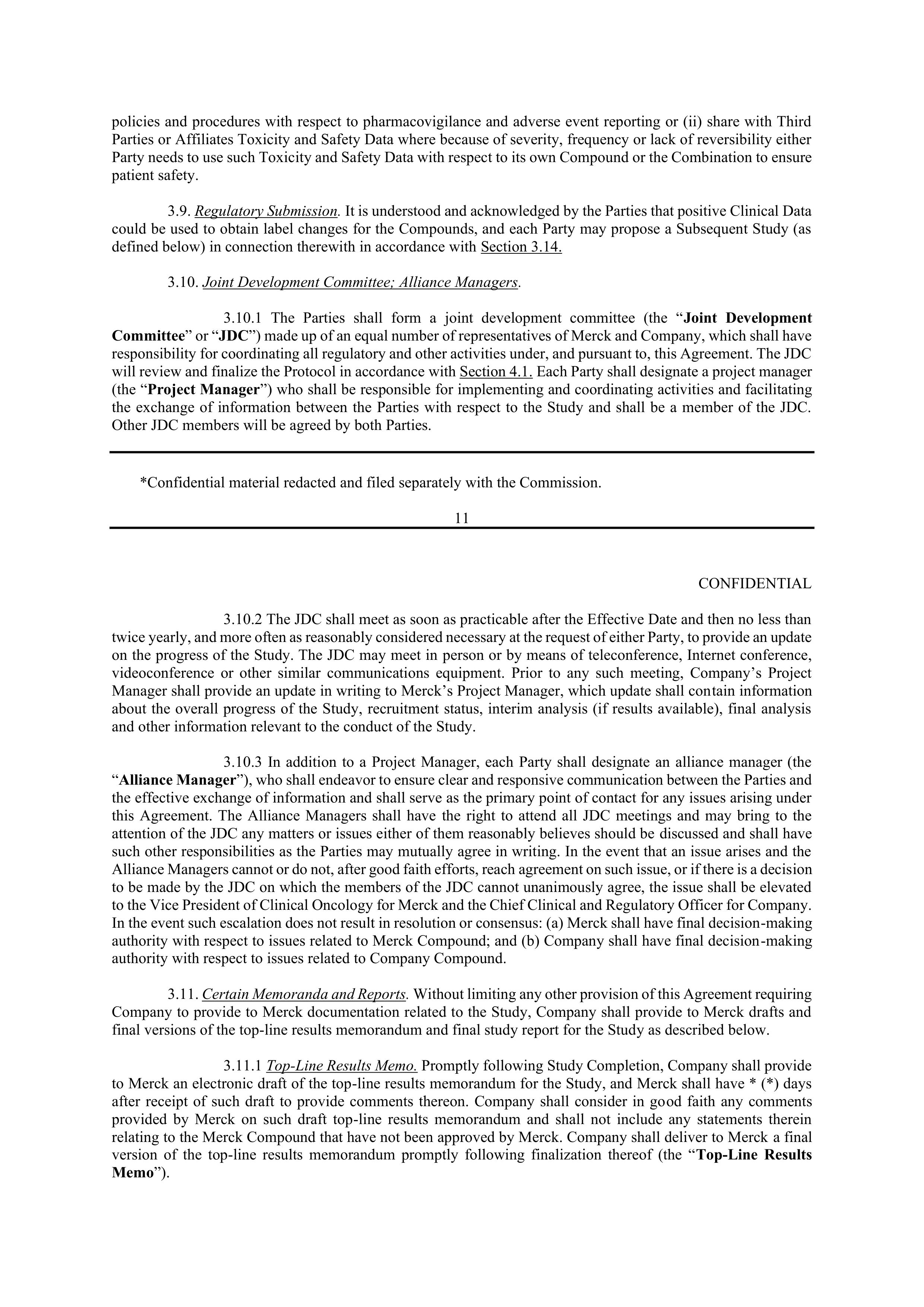 Merck Clinical Trial Agreement — page 12