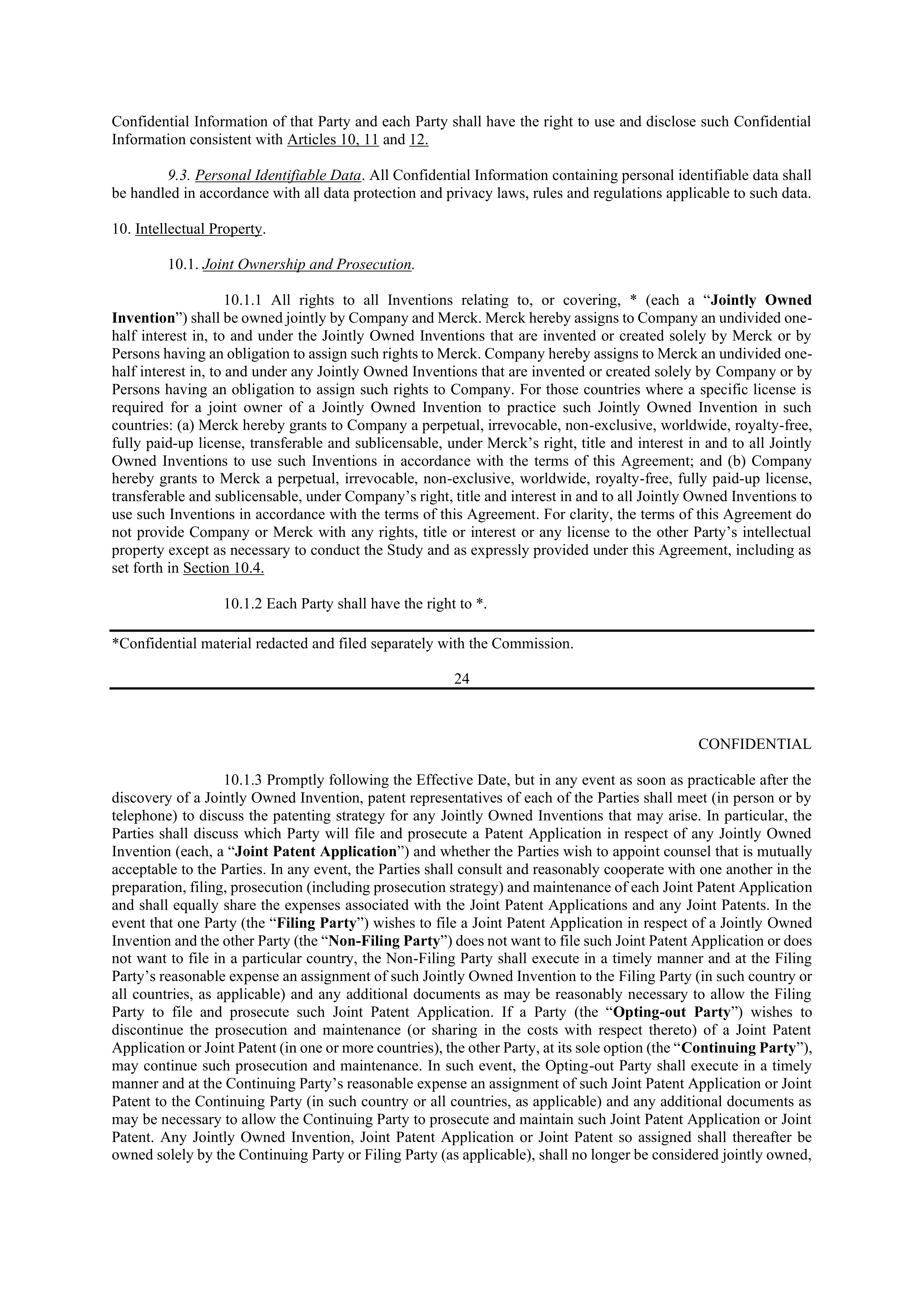Merck Clinical Trial Agreement — page 22