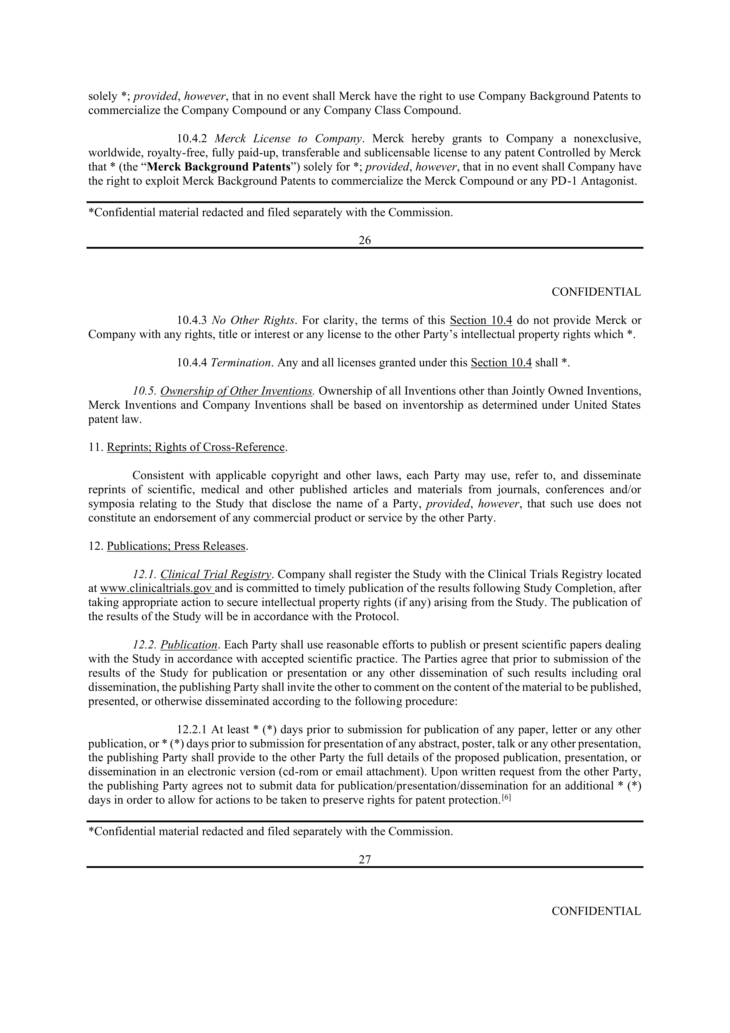 Merck Clinical Trial Agreement — page 24