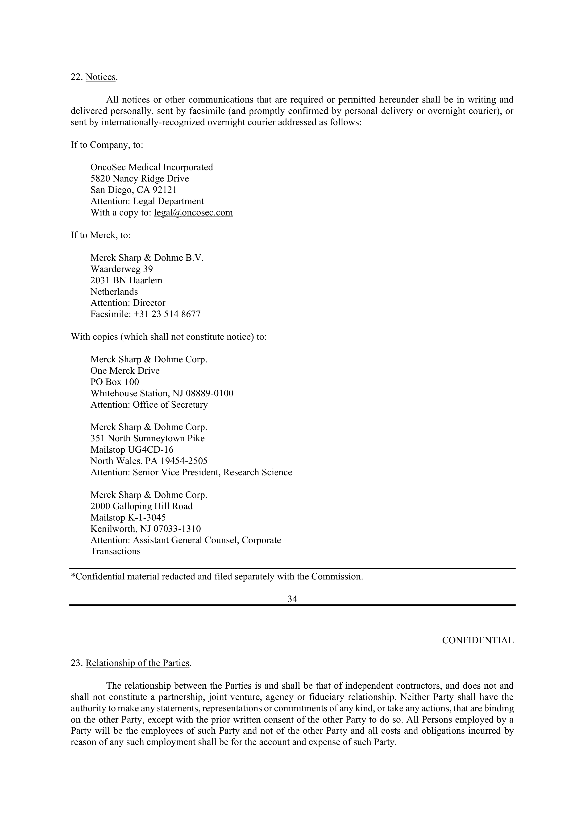 Merck Clinical Trial Agreement — page 30