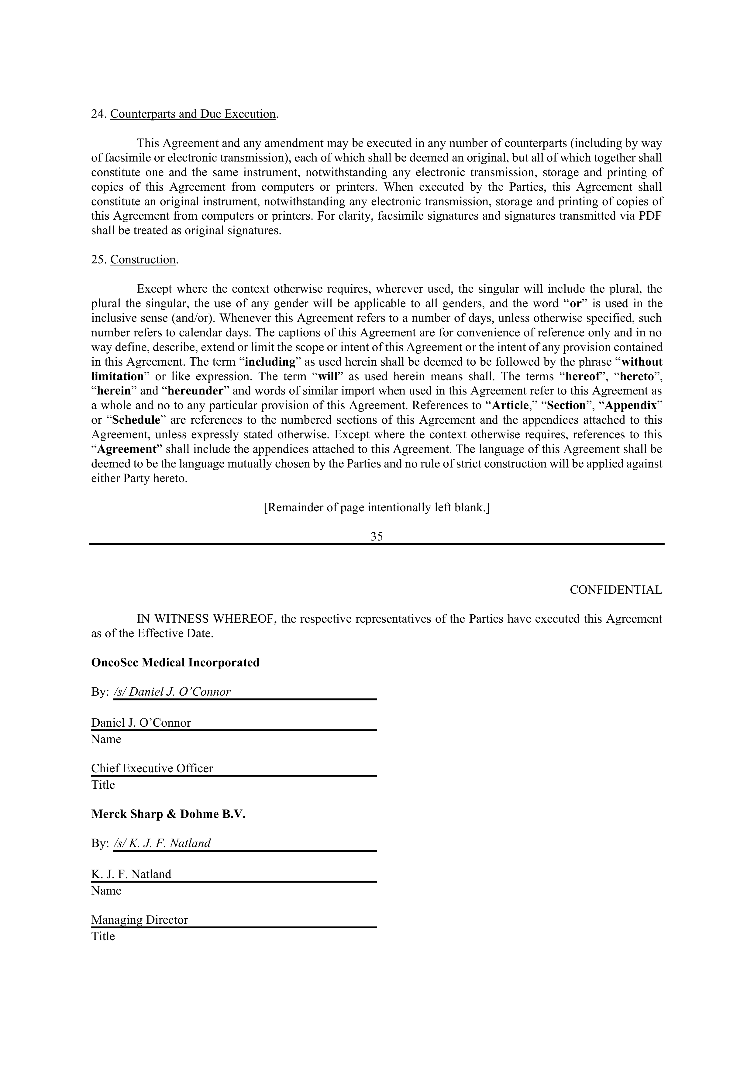 Merck Clinical Trial Agreement — page 31