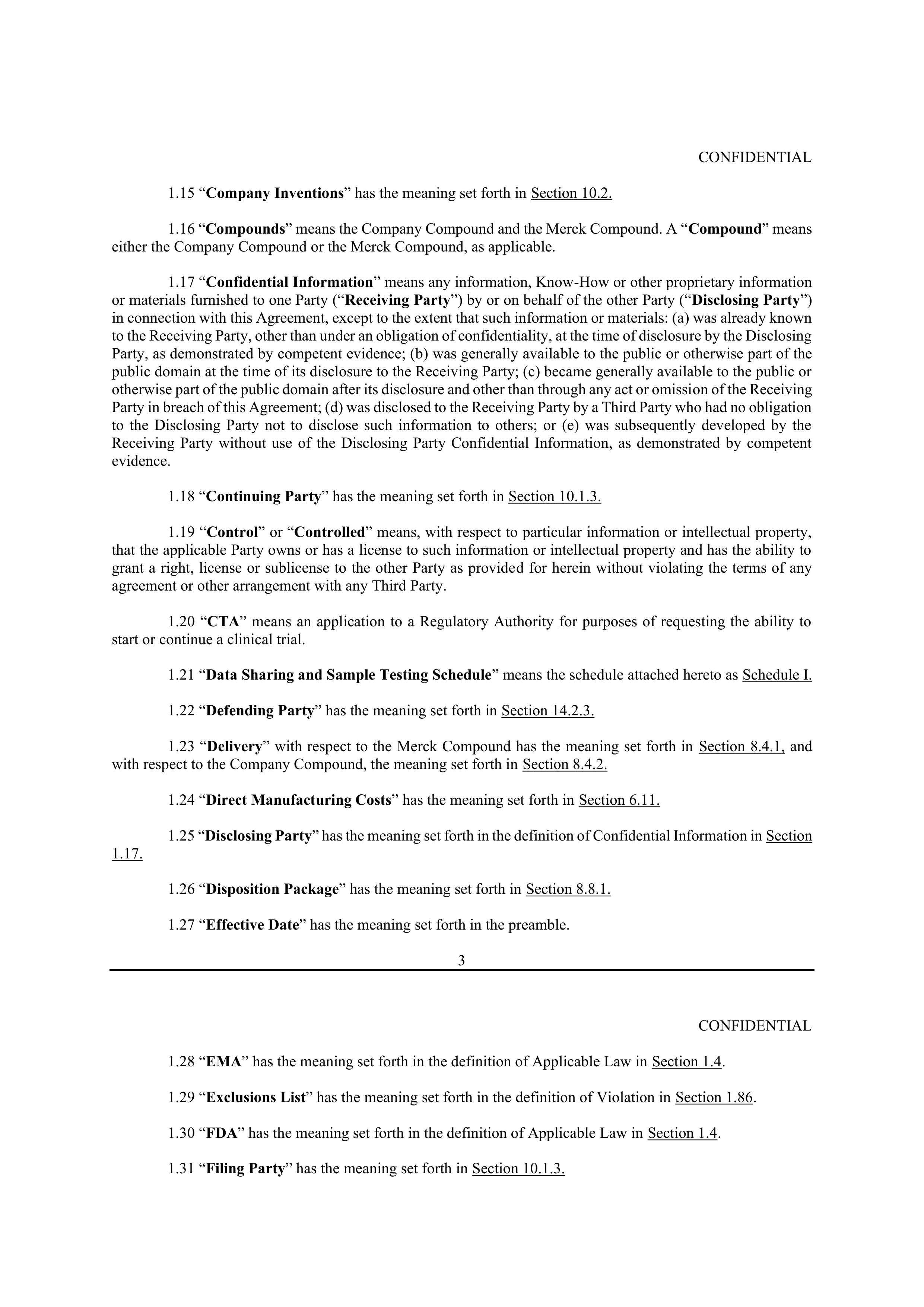 Merck Clinical Trial Agreement — page 5
