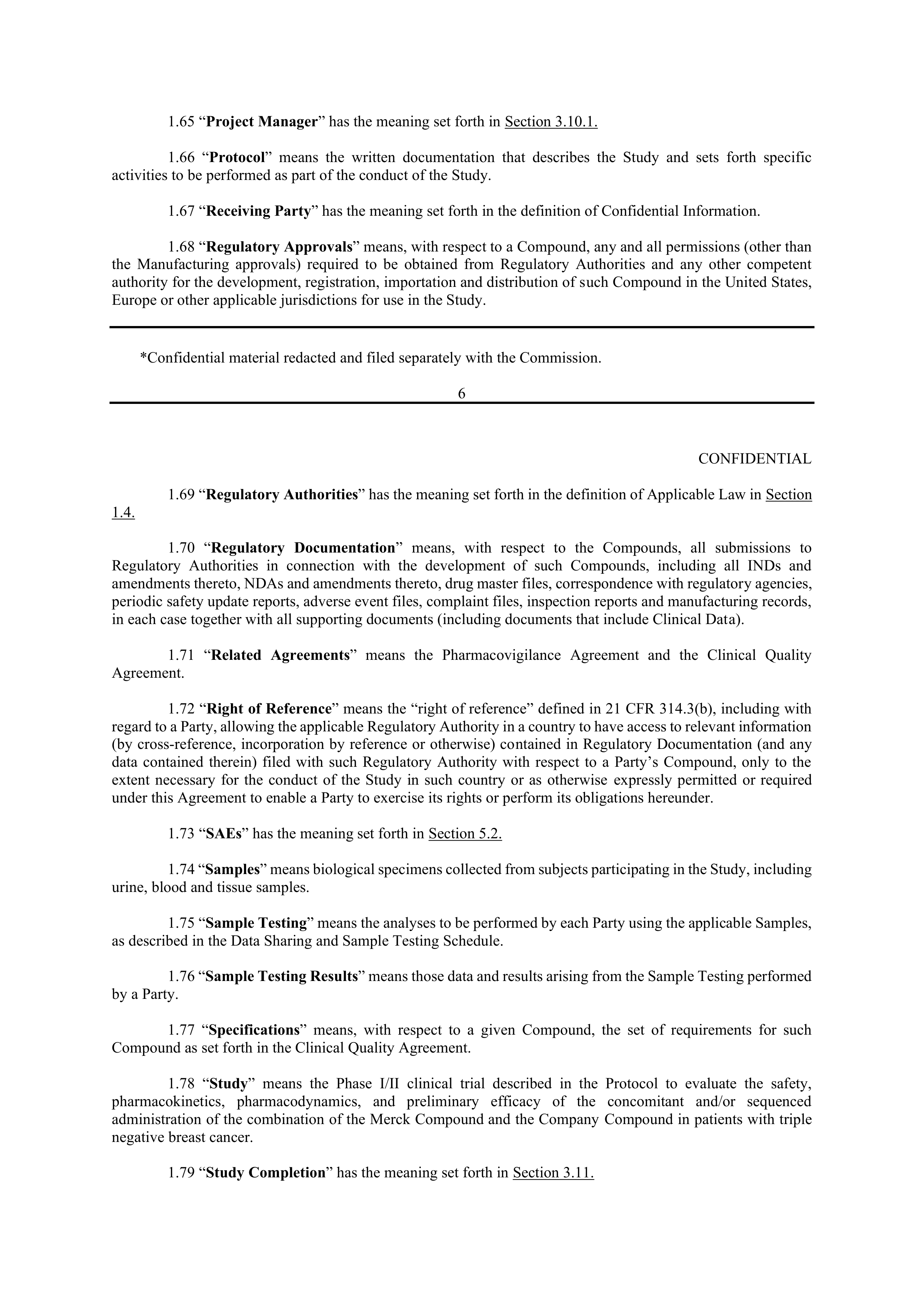 Merck Clinical Trial Agreement — page 8