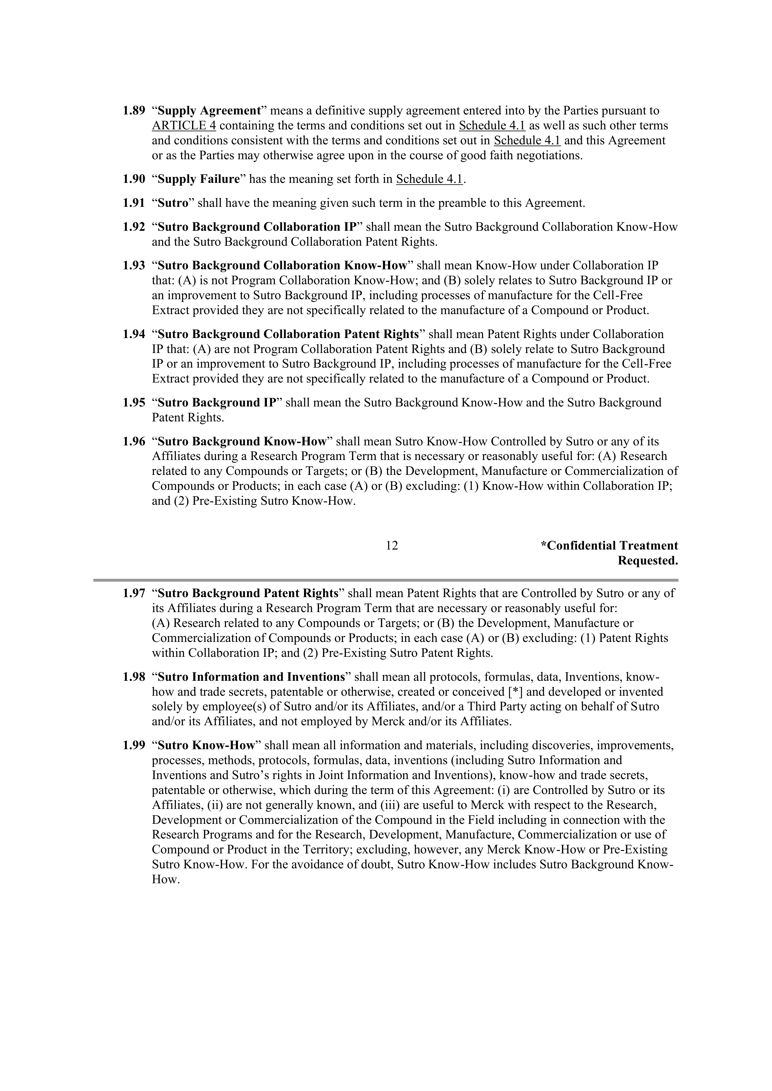 Merck Research Collaboration Agreement — page 10