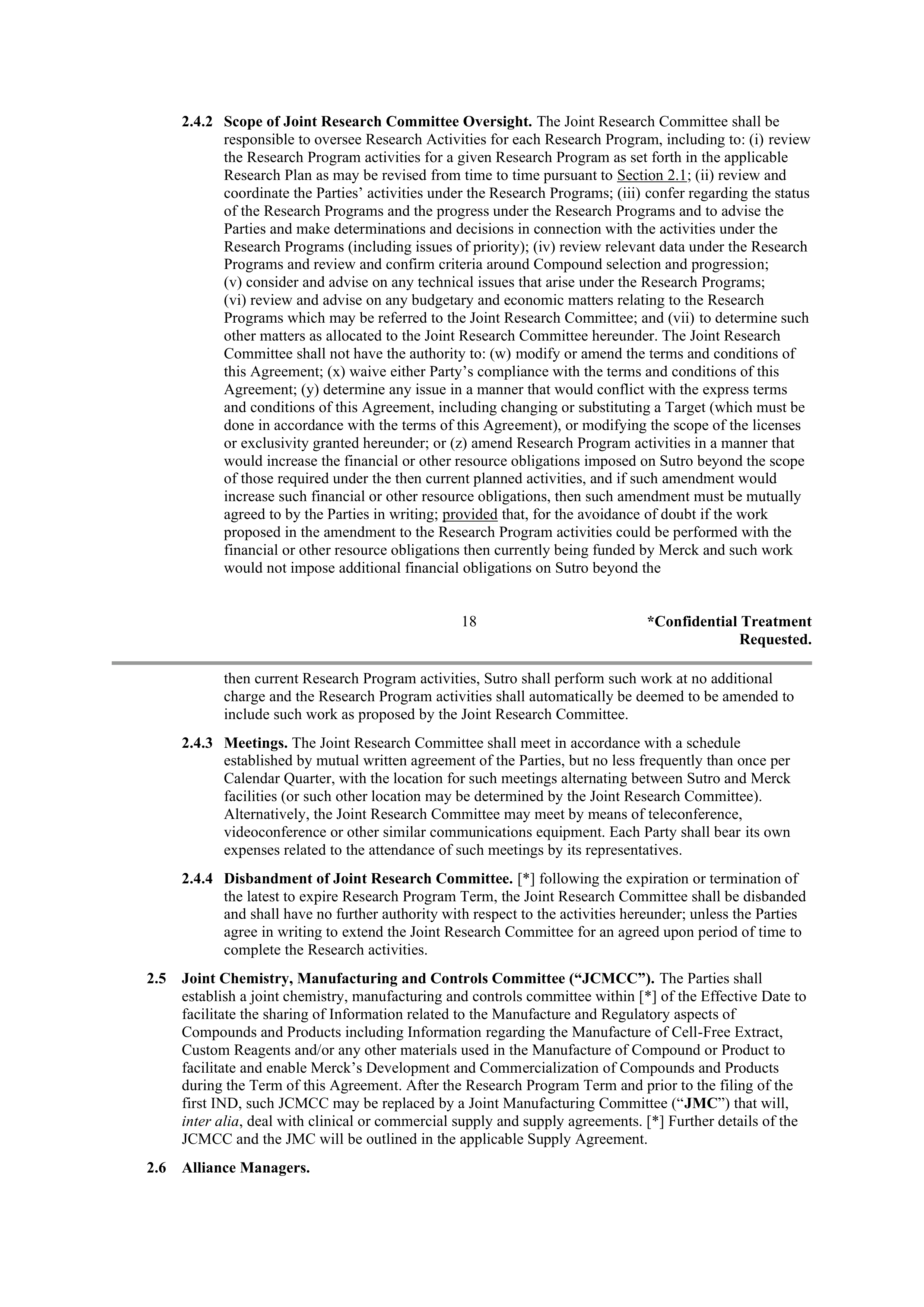 Merck Research Collaboration Agreement — page 16