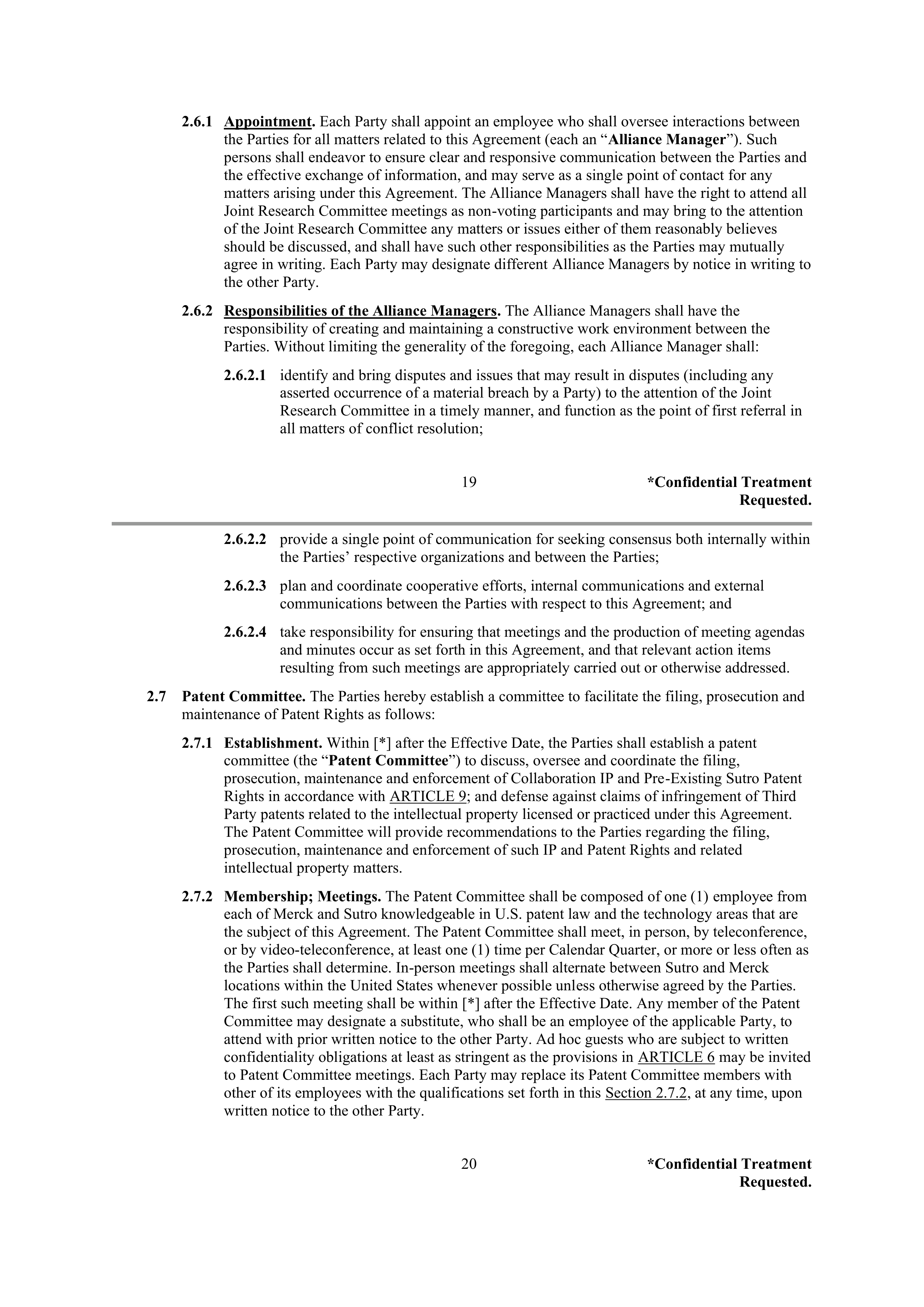 Merck Research Collaboration Agreement — page 17